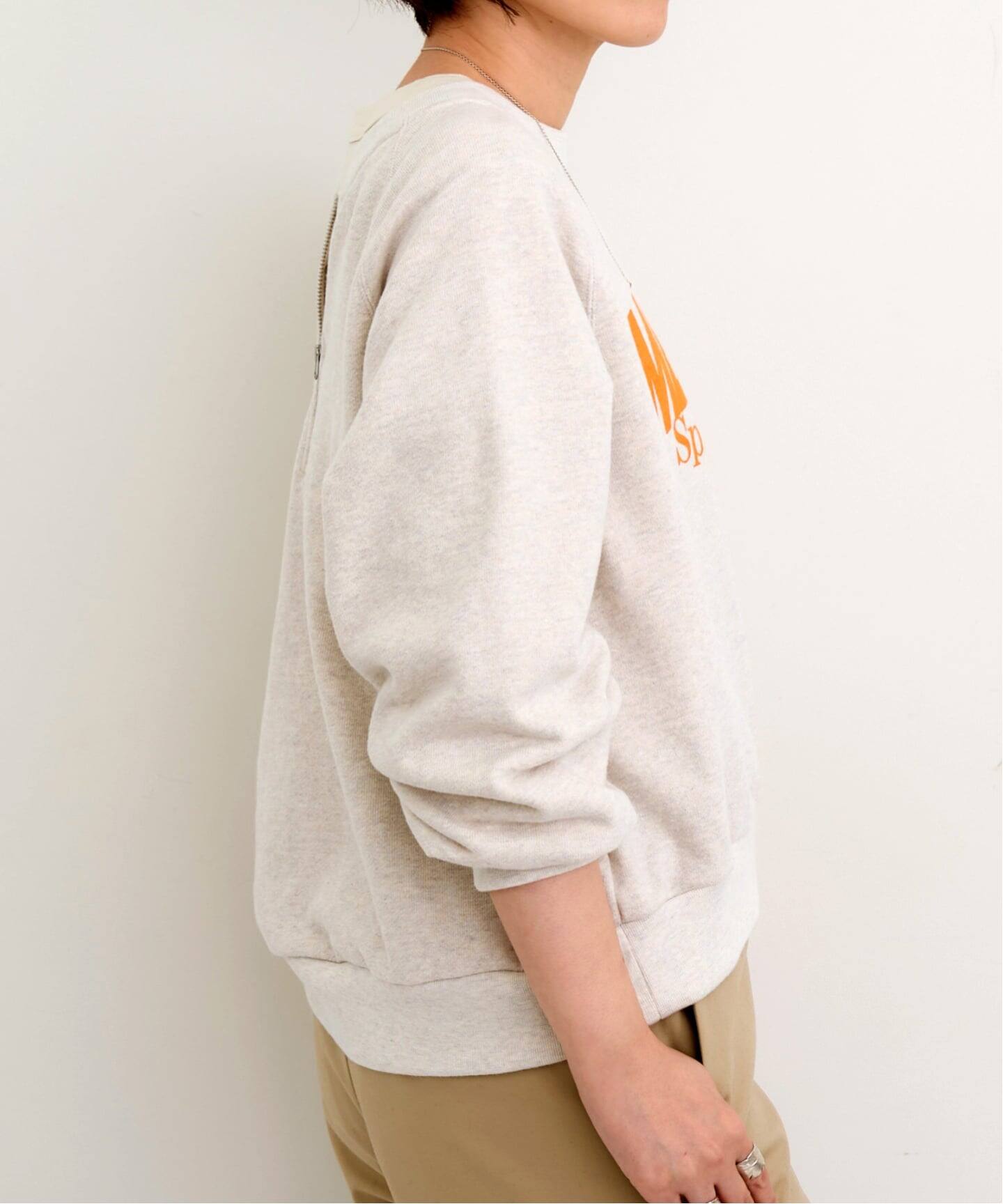 AMERICANA/アメリカーナ】 BACK ZIP SWEAT（スウェット）｜L 