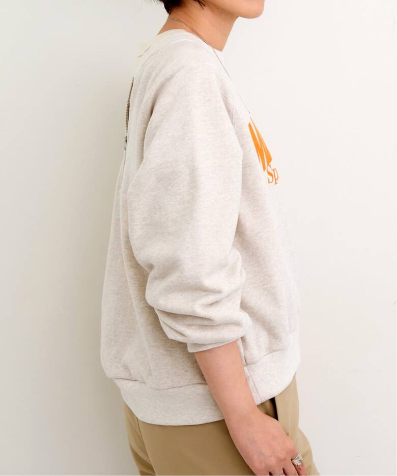 AMERICANA/アメリカーナ】 BACK ZIP SWEAT（スウェット）｜L 