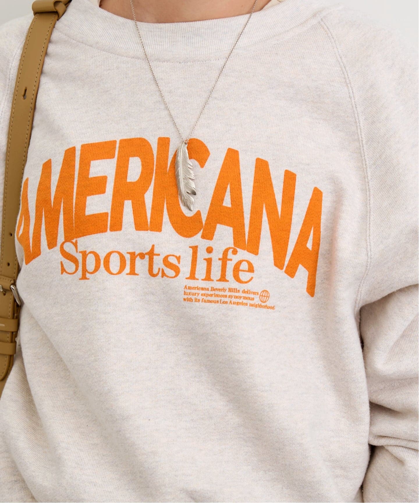 AMERICANA/アメリカーナ】 BACK ZIP SWEAT（スウェット）｜L