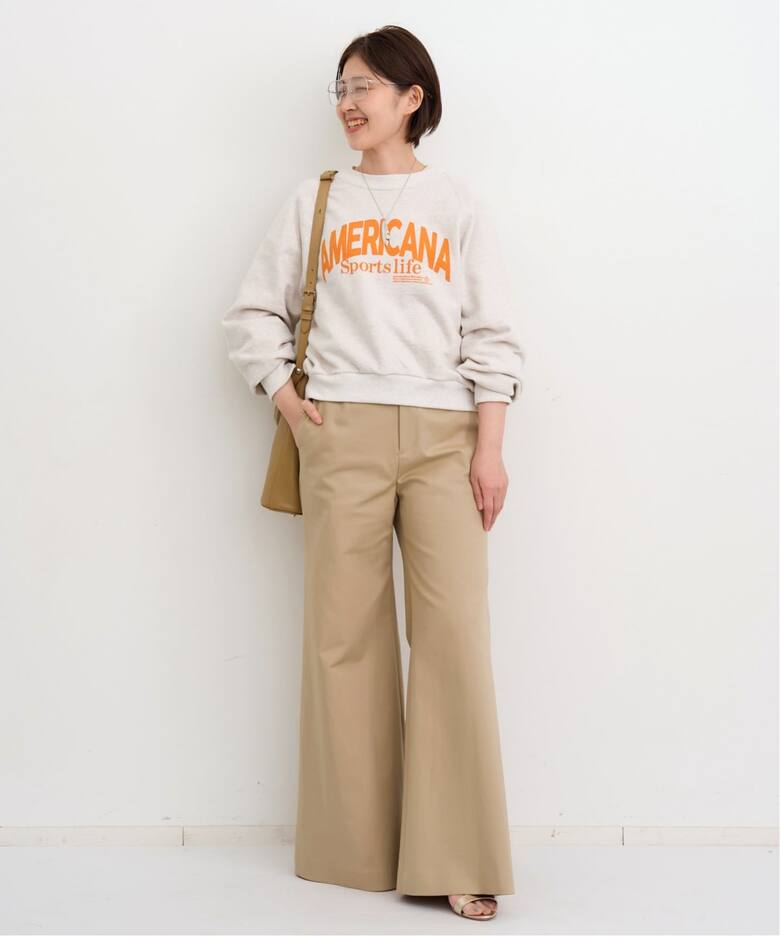 AMERICANA/アメリカーナ】 BACK ZIP SWEAT（スウェット）｜L 
