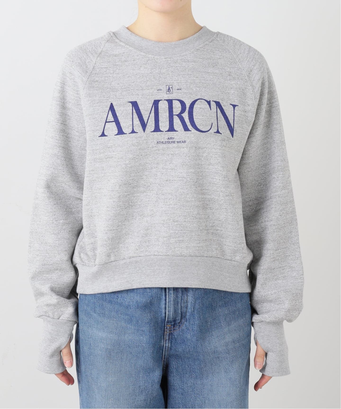 AMERICANA/アメリカーナ】 BACK ZIP SWEAT（スウェット）｜L