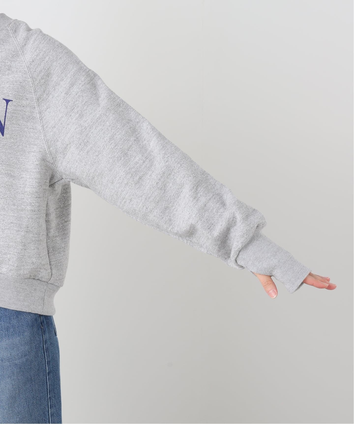 AMERICANA/アメリカーナ】 BACK ZIP SWEAT（スウェット）｜L