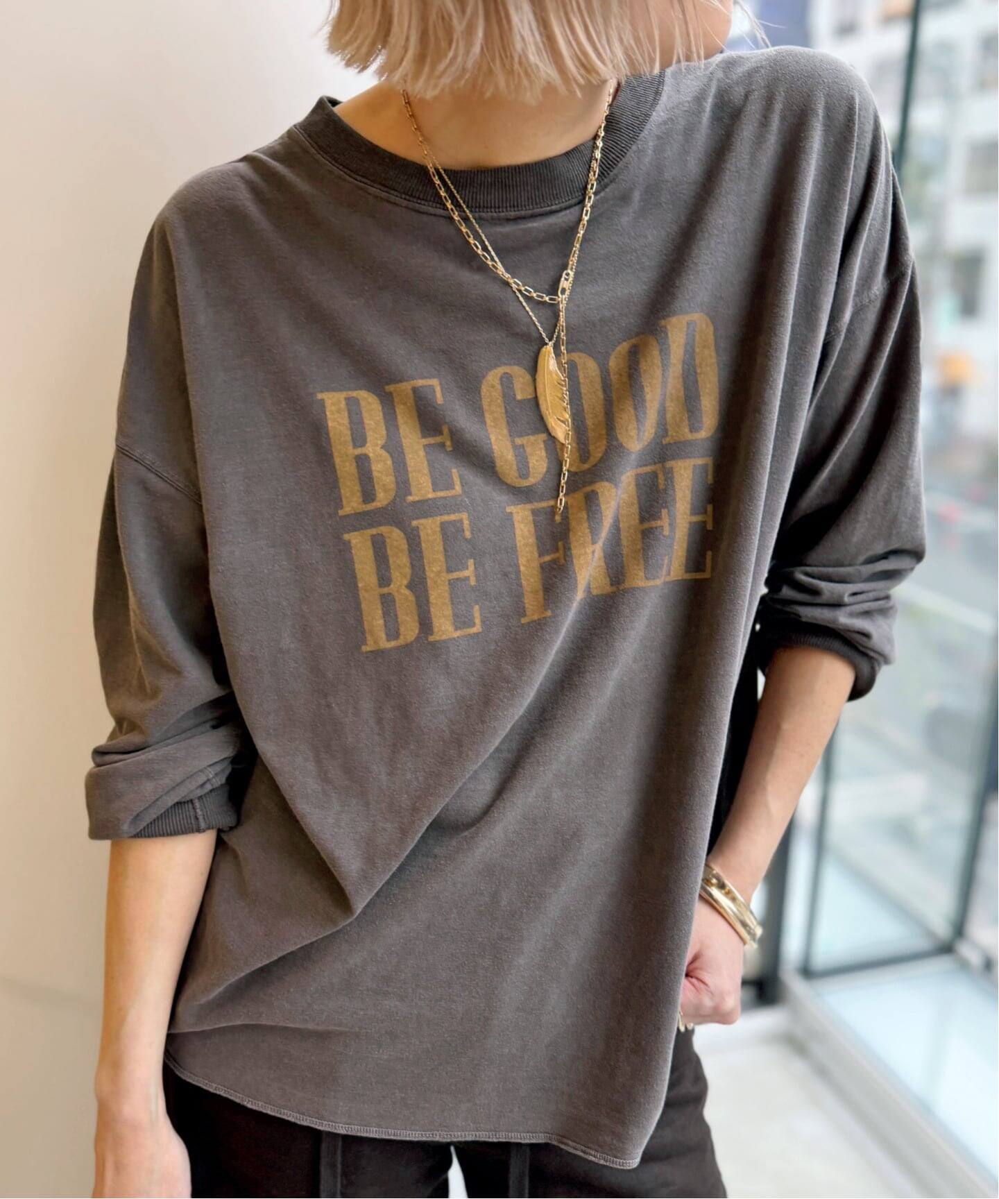 REMI RELIEF/レミ レリーフ】 LONG SLEEVE TEE（Tシャツ／カットソー 