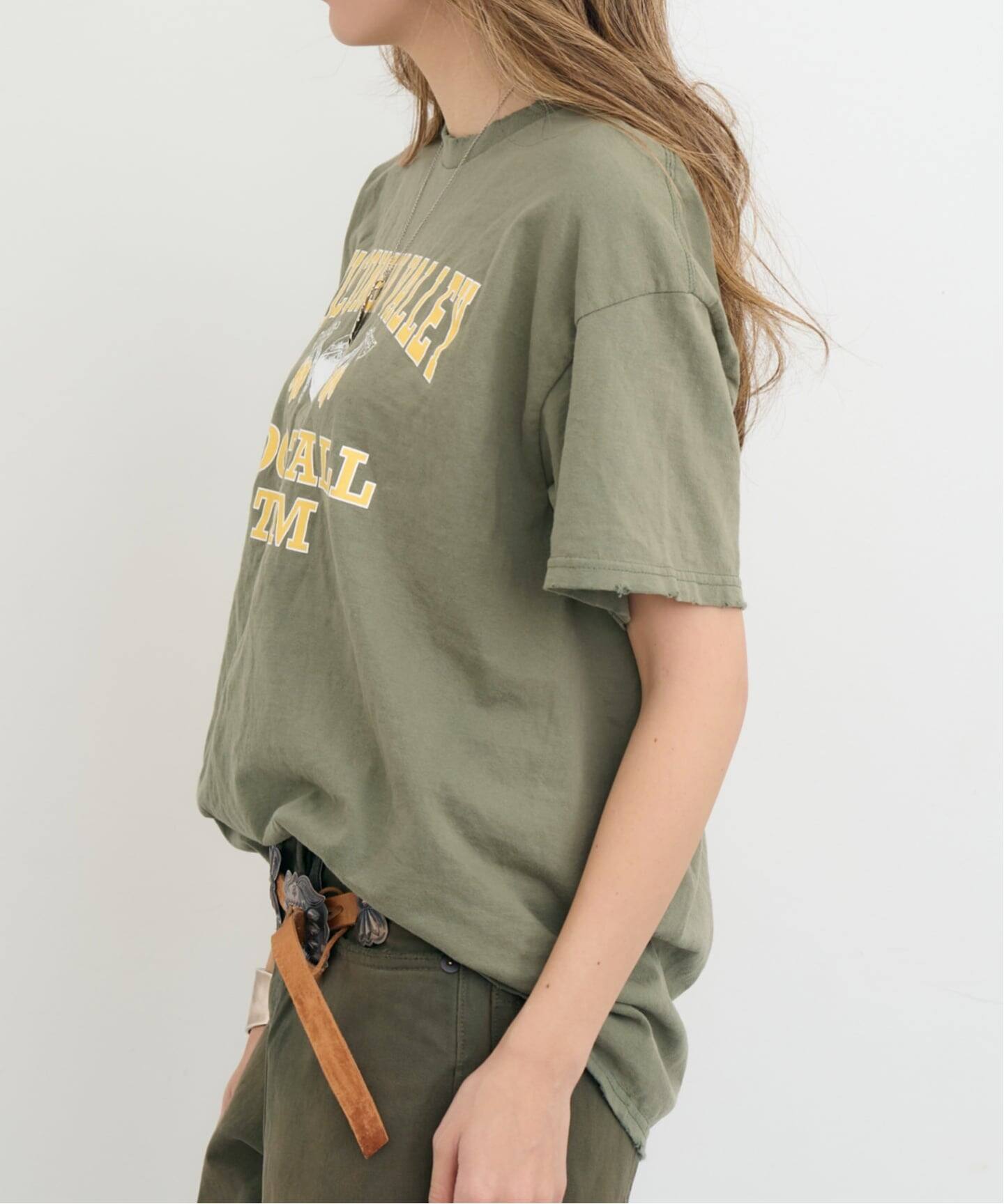 【未使用タグ付】〈JOHNBULL〉Like Vintage Tee Olive JOHNBULL/ジョンブル】 Like Vintage Tee Olive（Tシャツ／カットソー