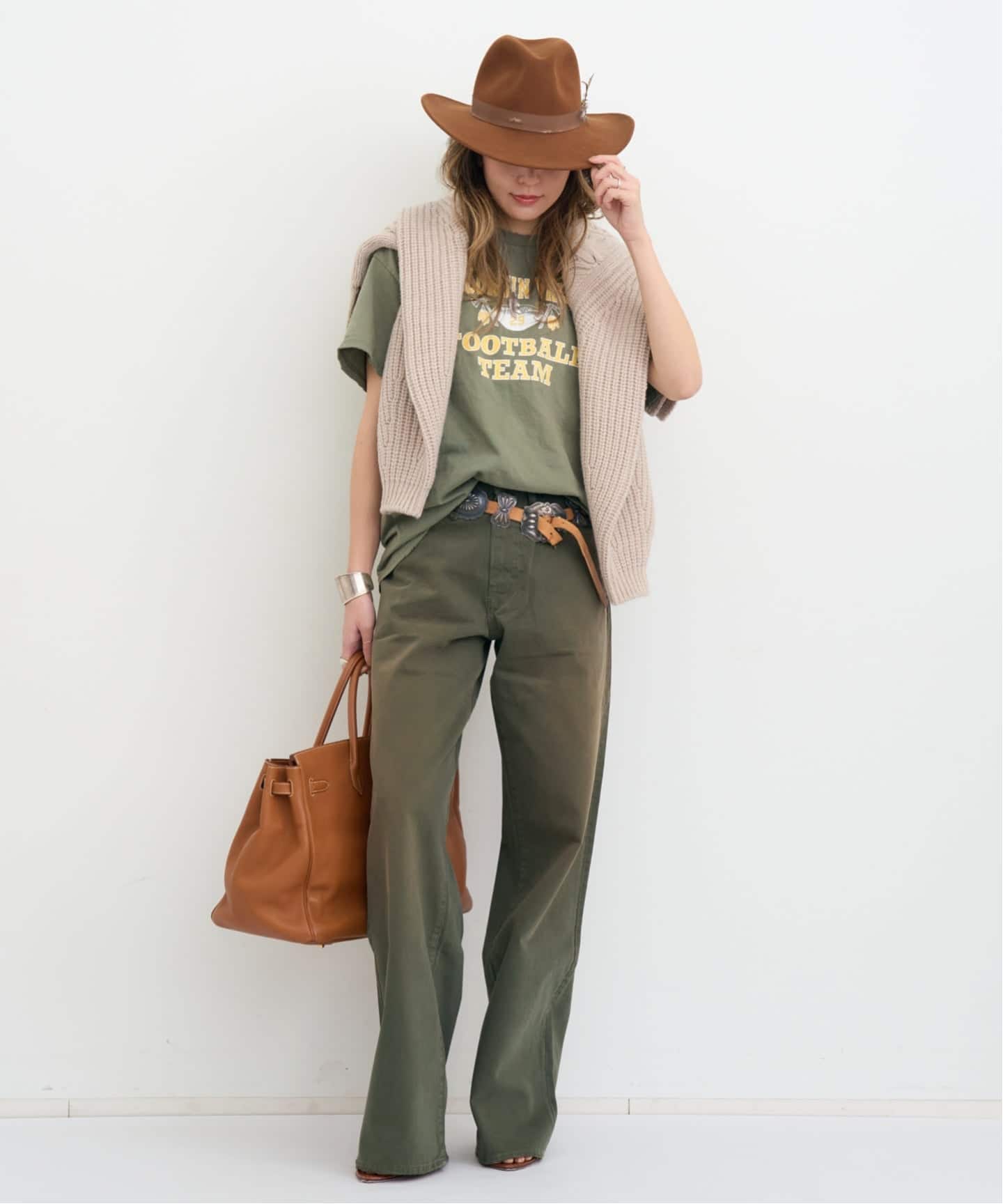 JOHNBULL/ジョンブル】 Like Vintage Tee Olive（Tシャツ／カットソー