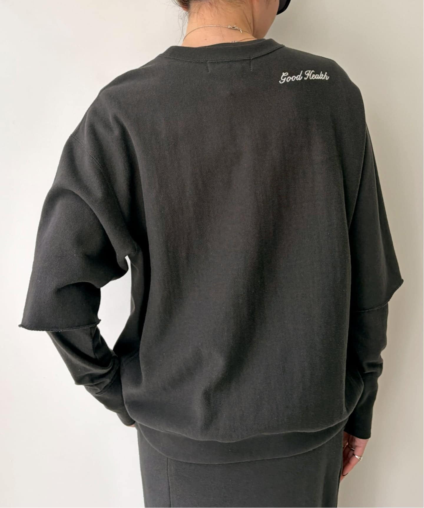AMERICANA/アメリカーナ】 HALF SLEEVE SWEAT（スウェット）｜L