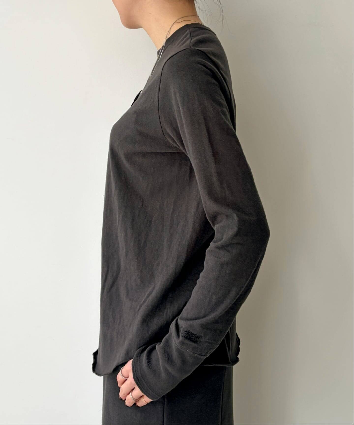 予約》【AMERICANA/アメリカーナ】 CREWNECK LONG SLEEVE TEE（Tシャツ