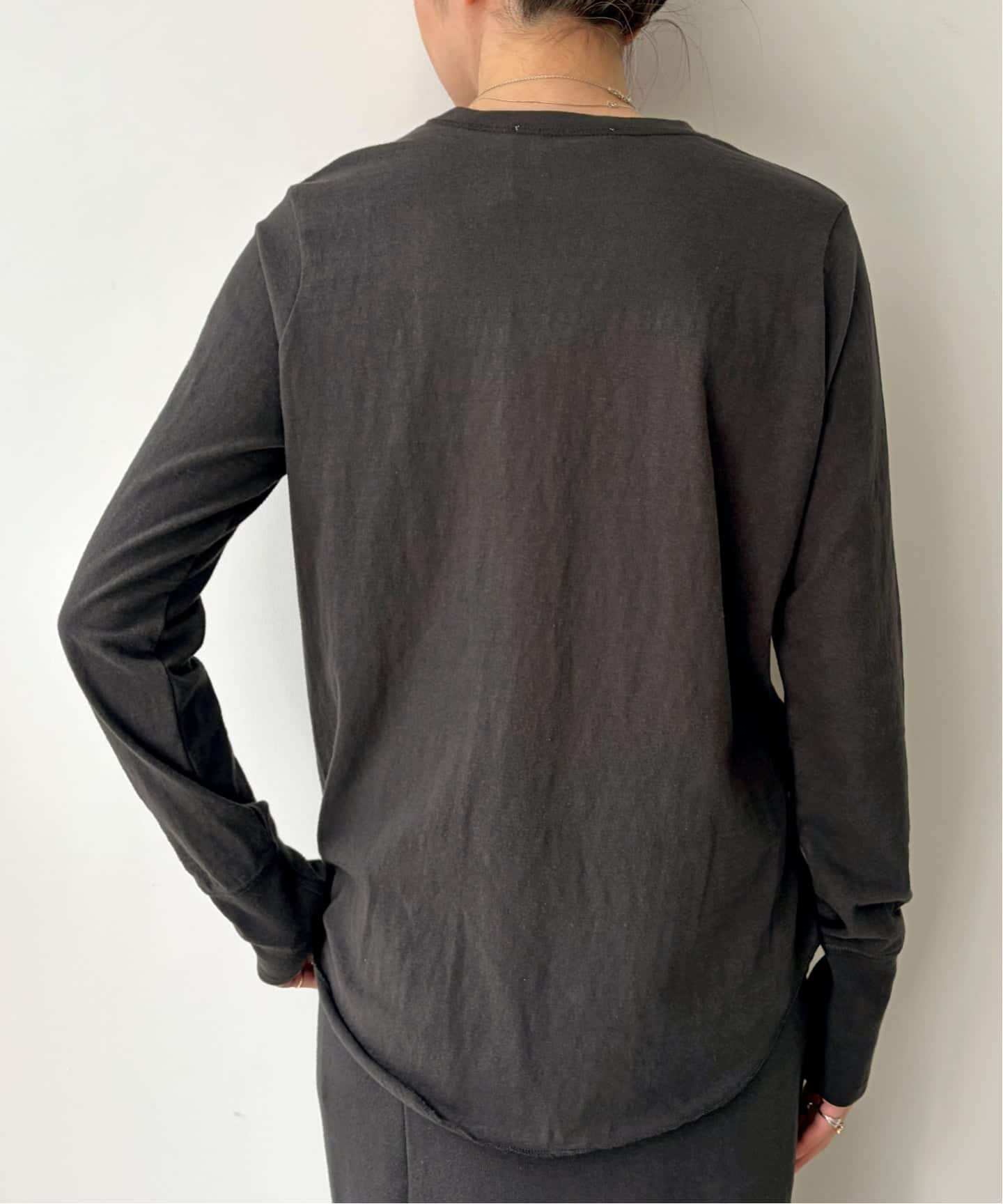 AMERICANA/アメリカーナ】 CREWNECK LONG SLEEVE TEE（Tシャツ