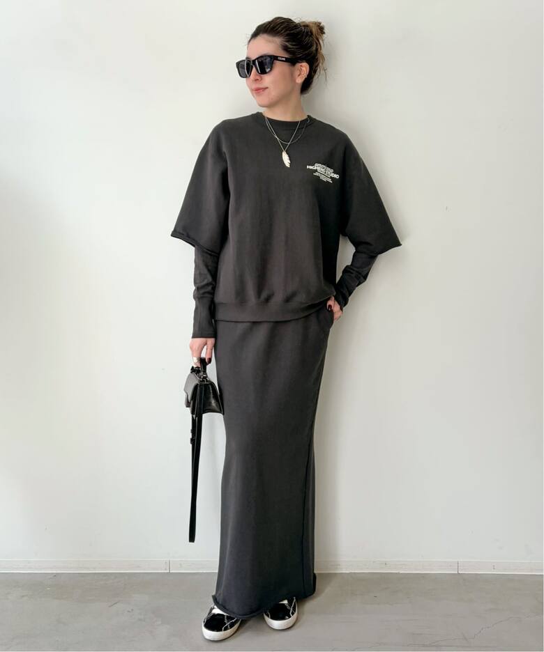 AMERICANA/アメリカーナ】 CREWNECK LONG SLEEVE TEE（Tシャツ 