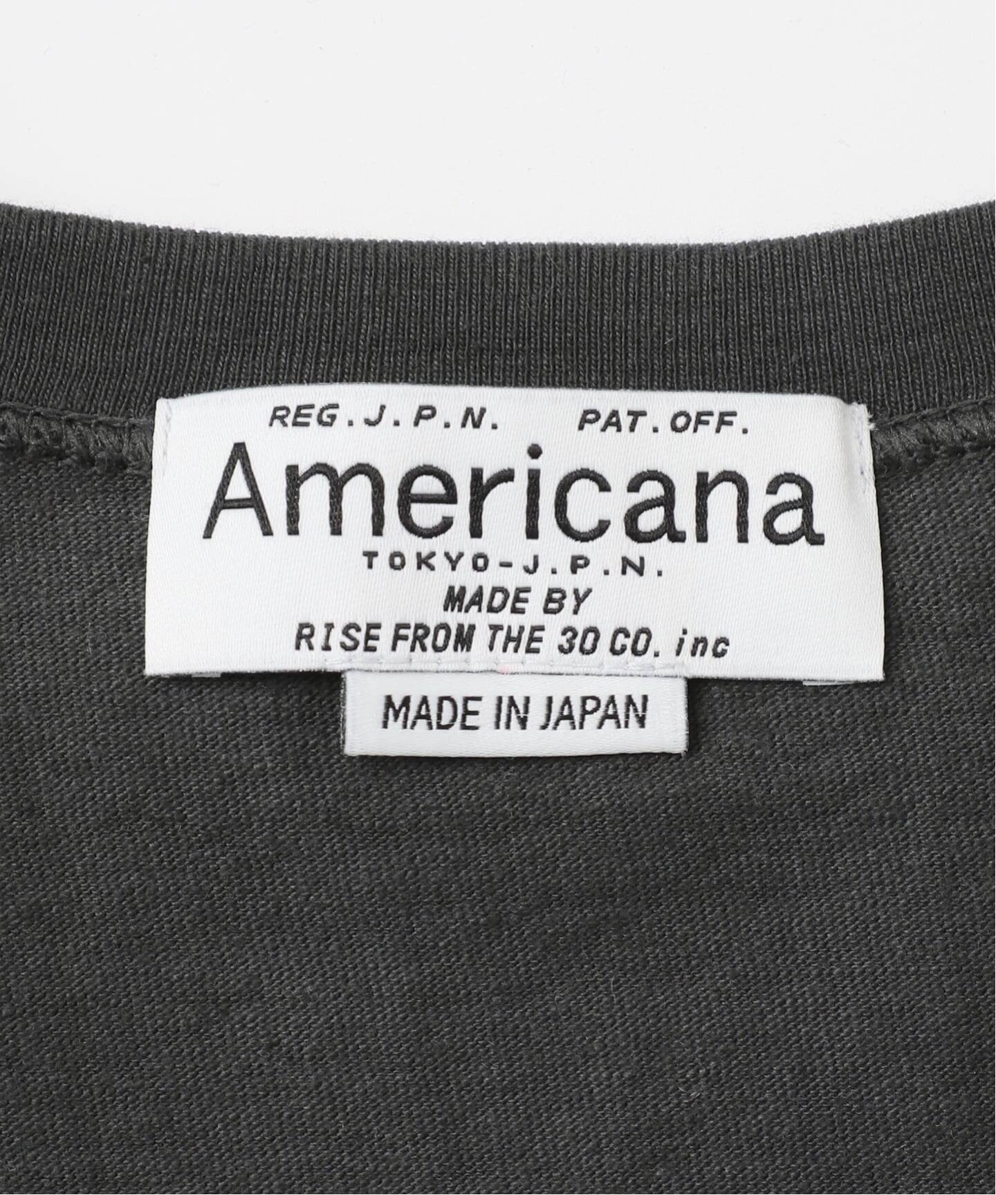 予約》【AMERICANA/アメリカーナ】 CREWNECK LONG SLEEVE TEE（Tシャツ