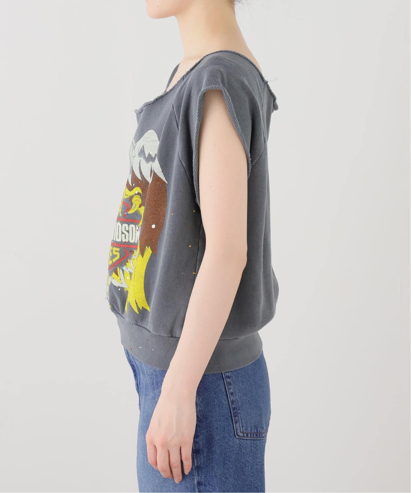 MADE WORN/メイド ウォン】 HARLEY D CUT SWEATSHIRTS（スウェット