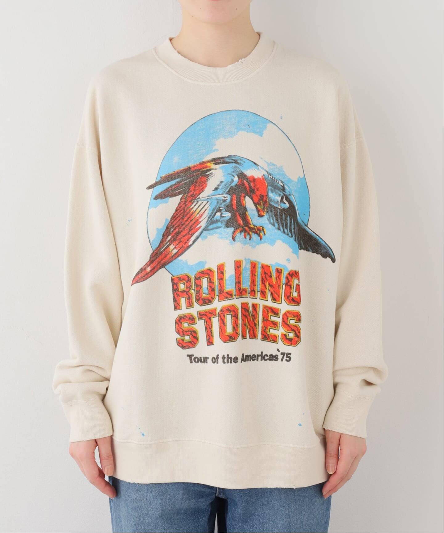 MADE WORN/メイド ウォン】 R.STONES CREW SWEAT（スウェット）｜L
