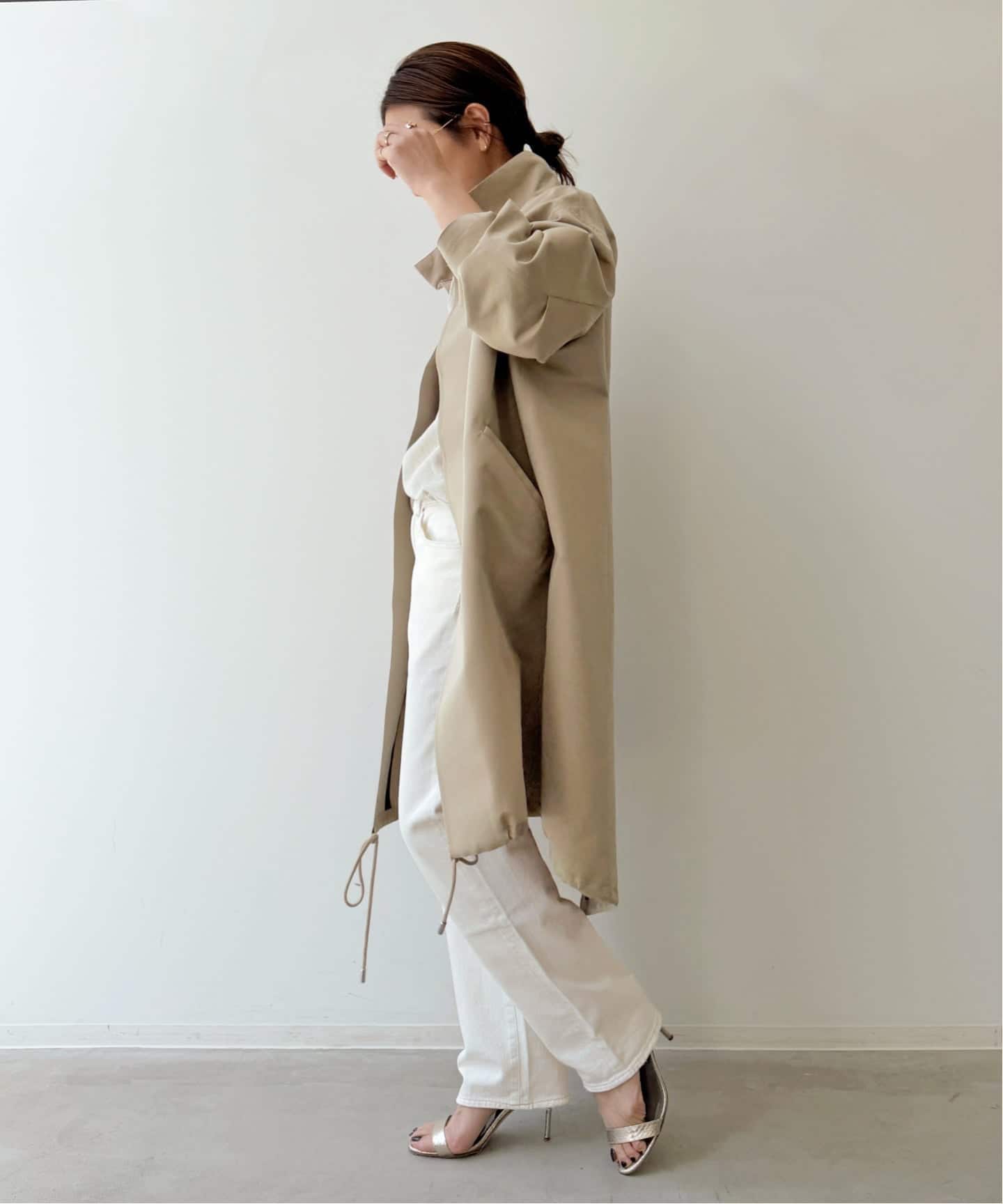 REMI RELIEF/レミ レリーフ】 W TUCK HENLEY NECK LONGSLEEVE TEE（T
