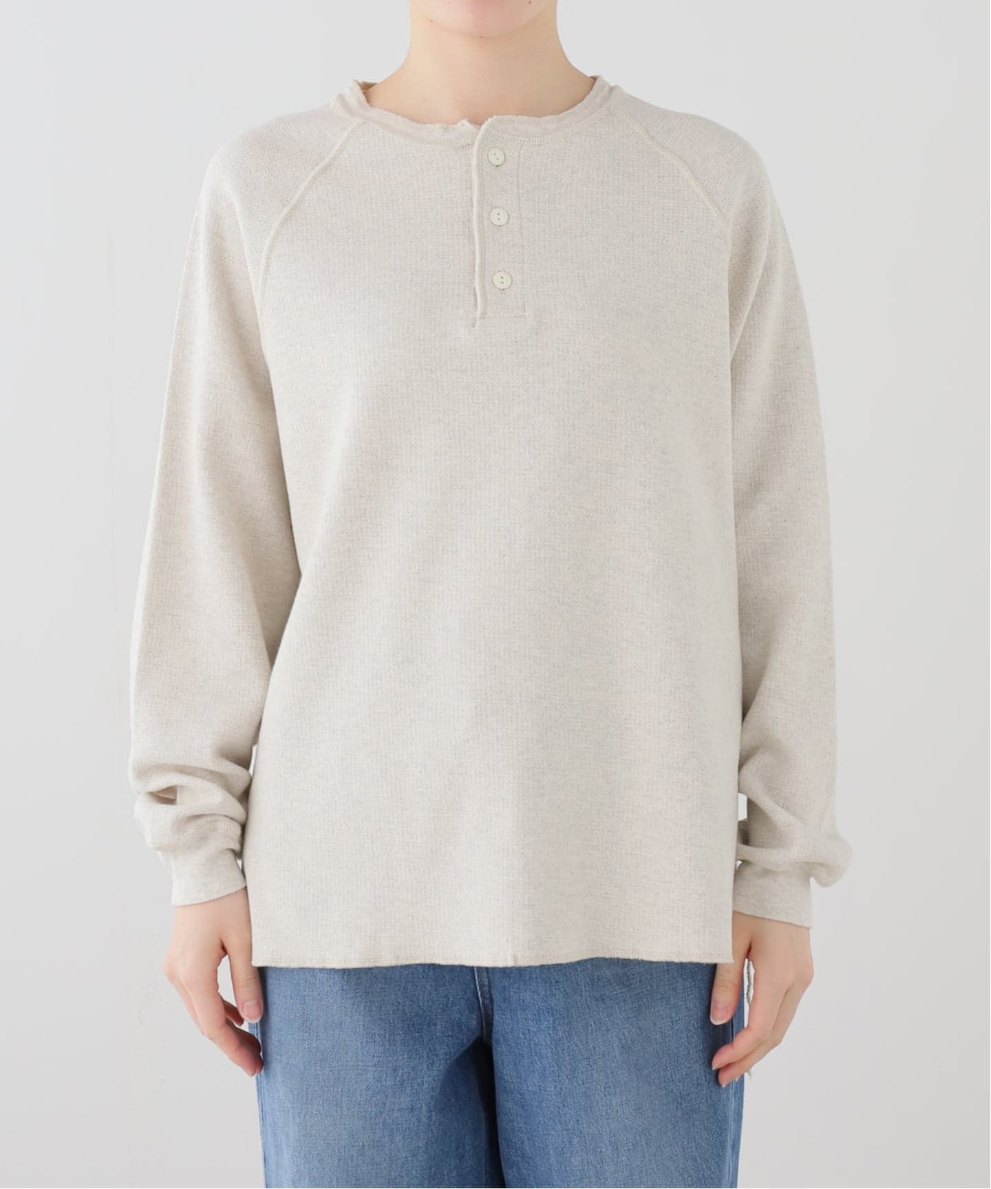 REMI RELIEF/レミ レリーフ】 W TUCK ロングT REMI RELIEF/レミ レリーフ】 W TUCK HENLEY NECK LONGSLEEVE TEE（T