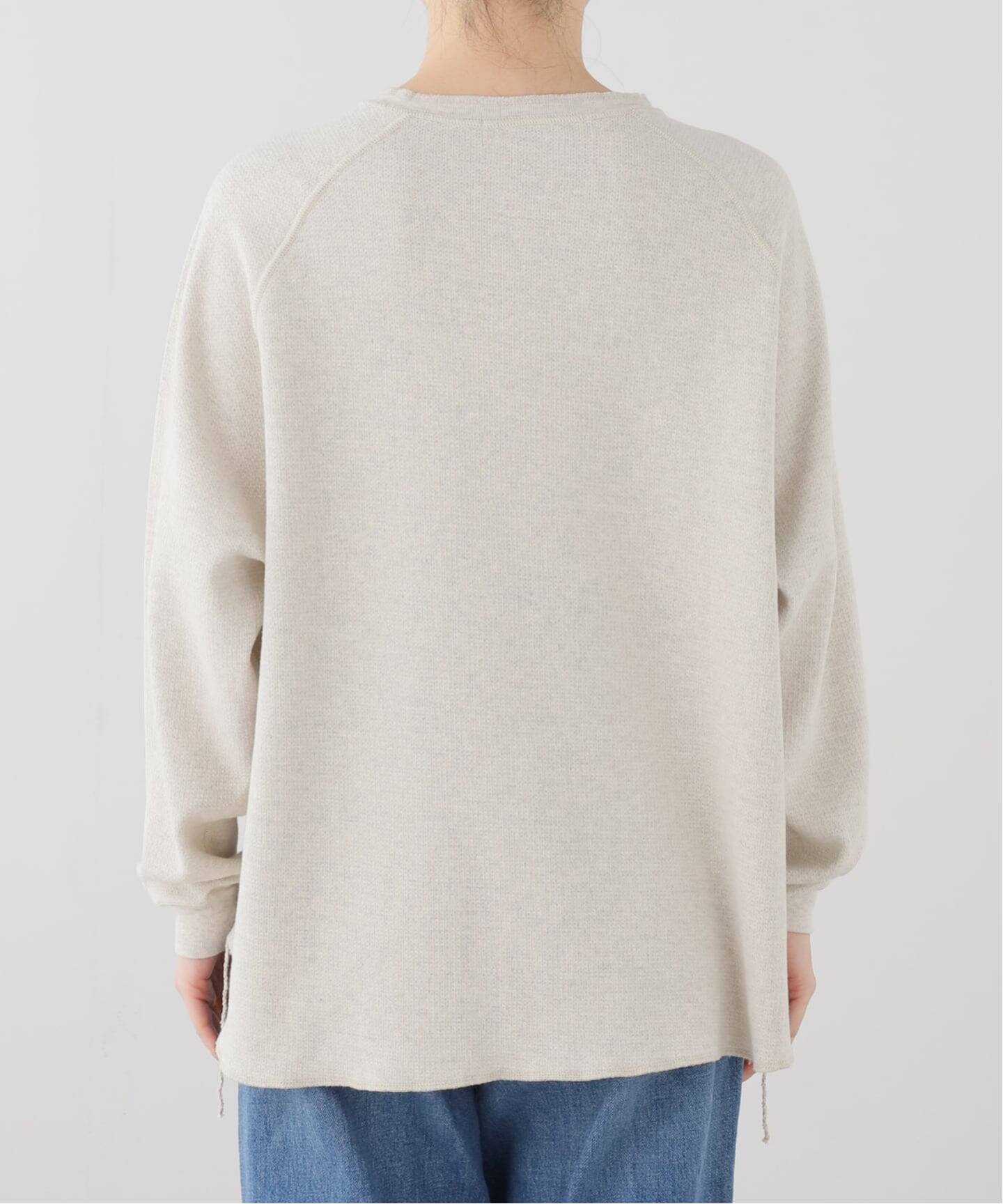 REMI RELIEF/レミ レリーフ】 W TUCK HENLEY NECK LONGSLEEVE TEE（T