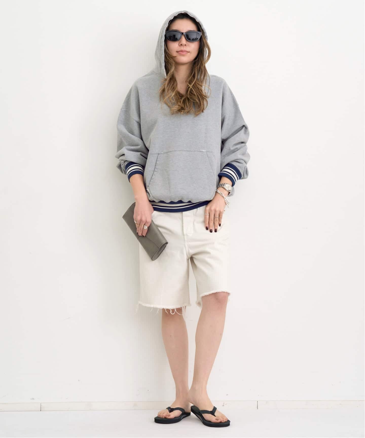 REMI RELIEF/レミ レリーフ】 HALF ZIP PARKA（パーカー）｜L
