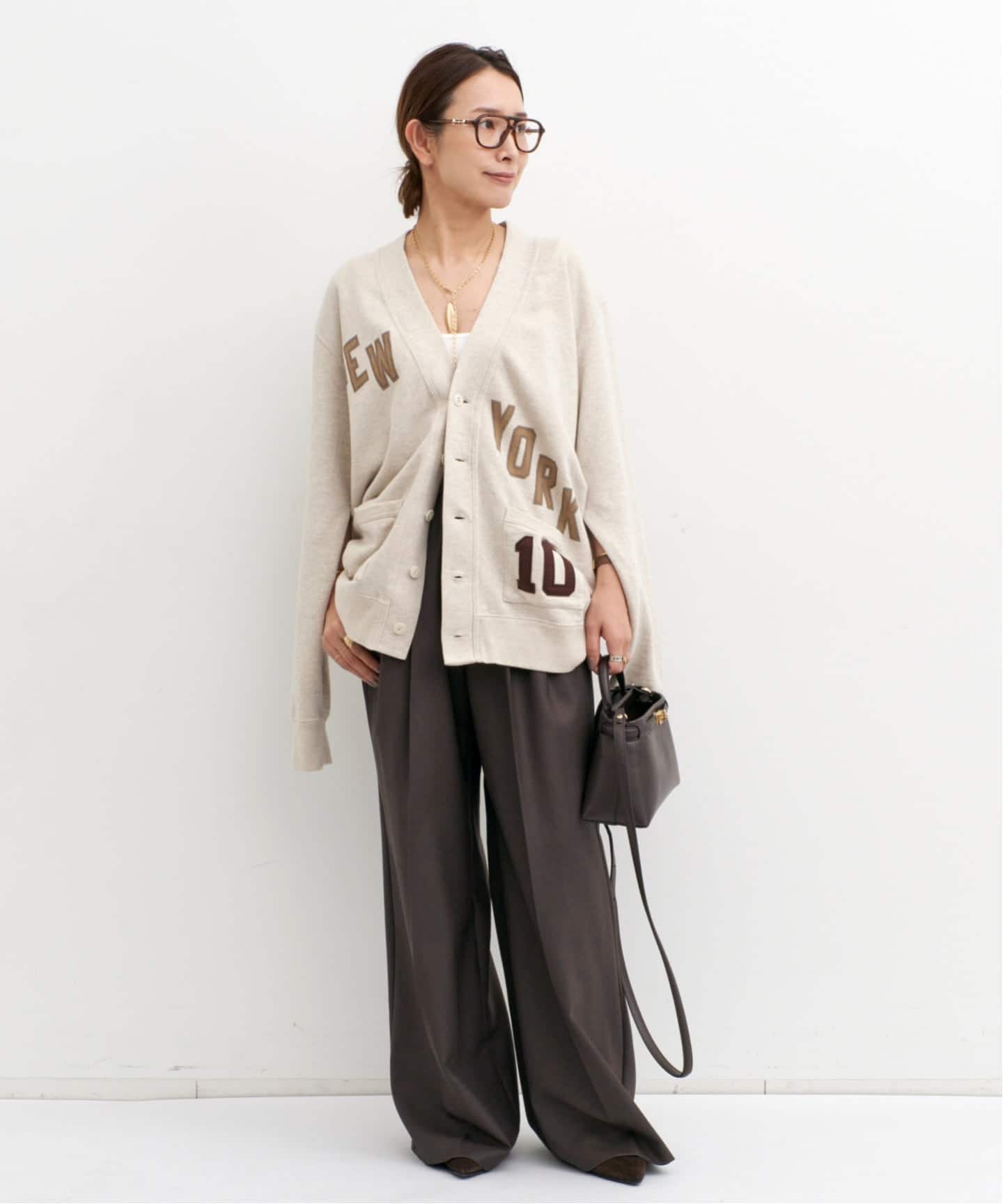 アパルトモングッドグリーフSUMMER Knit Cardigan GOOD GRIEF!/グッド グリーフ】 NY10 CARDIGAN（カーディガン）｜L
