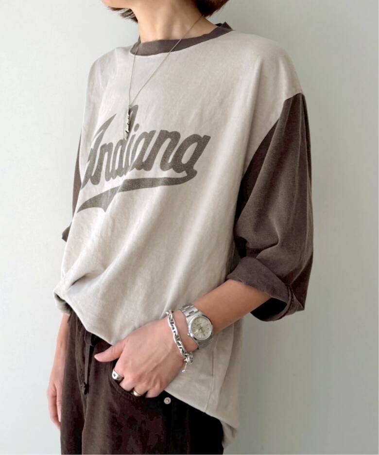 REMI RELIEF/レミ レリーフ】 RINGER T-SHIRT（Tシャツ／カットソー 