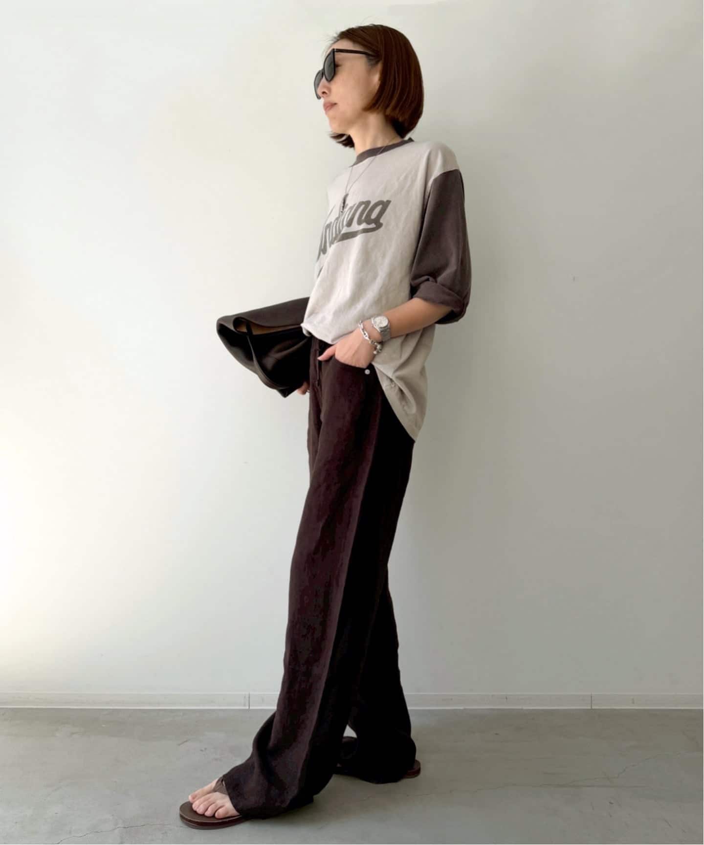 REMI RELIEF/レミ レリーフ】 RINGER T-SHIRT（Tシャツ／カットソー