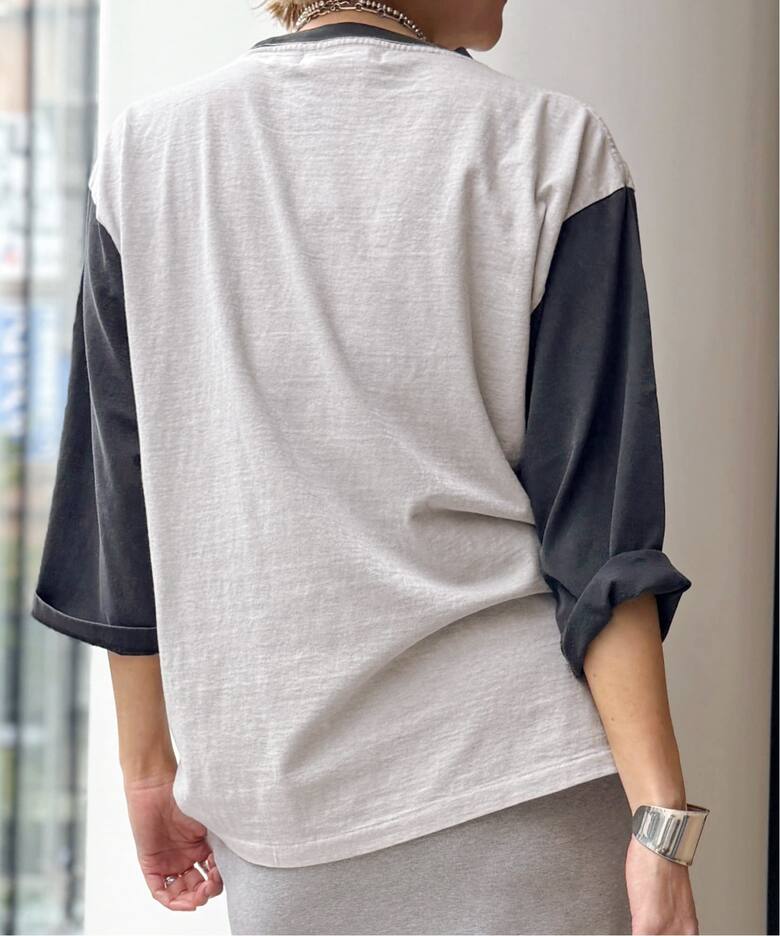 REMI RELIEF/レミ レリーフ】 RINGER T-SHIRT（Tシャツ／カットソー 