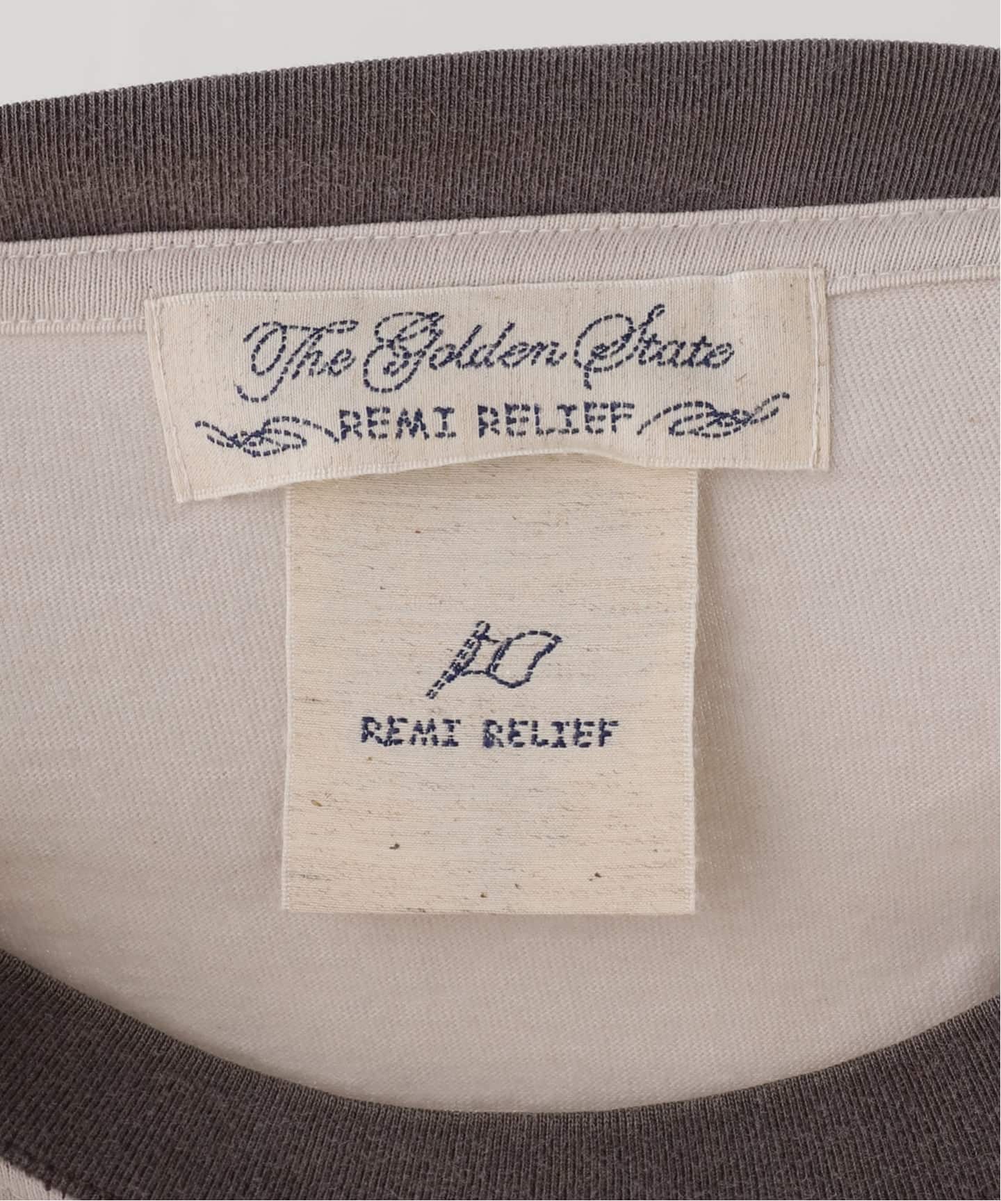REMI RELIEF/レミ レリーフ】 RINGER T-SHIRT（Tシャツ／カットソー