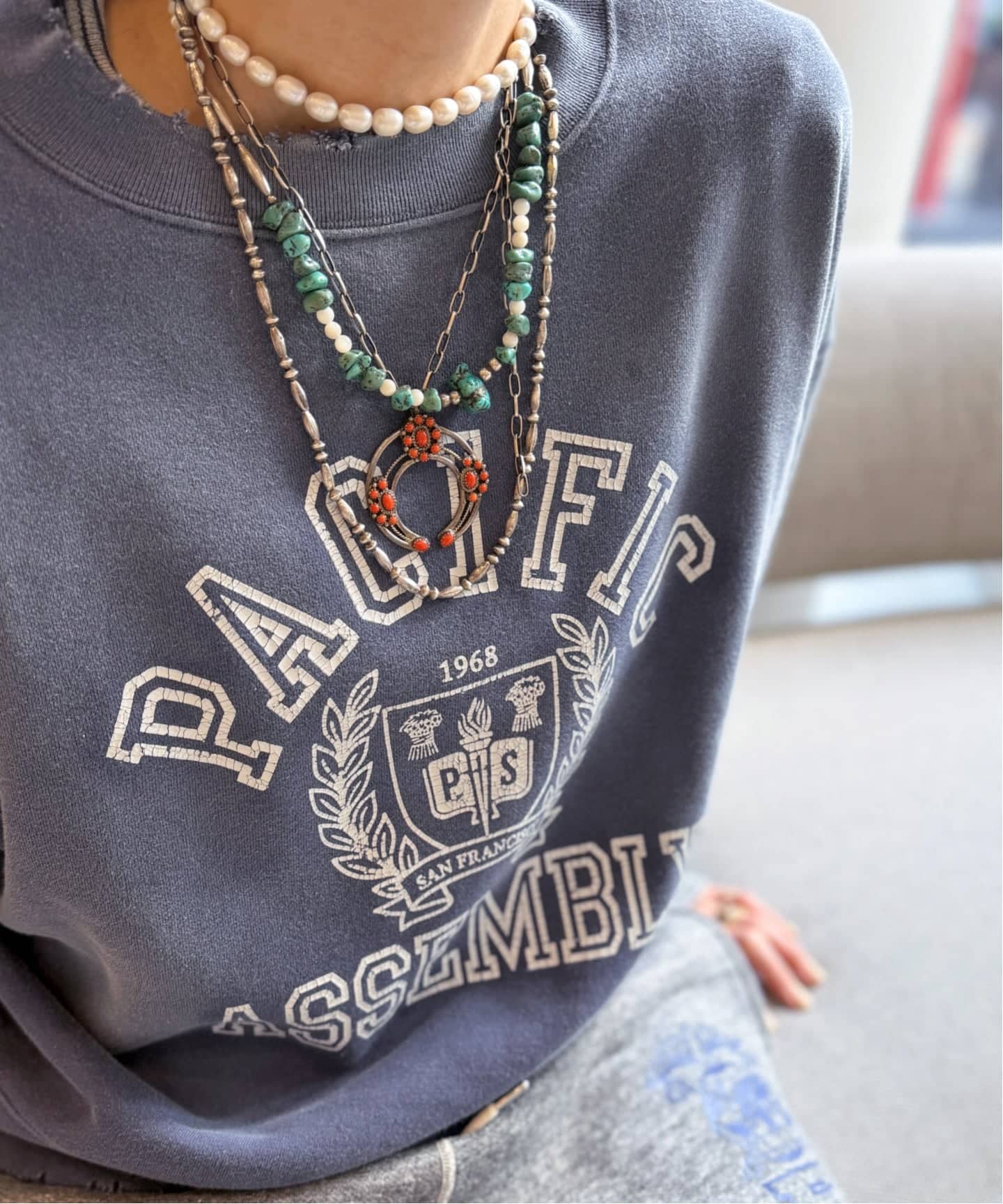 予約》【GOOD GRIEF!/グッド グリーフ】 PACIFIC A. SWEAT SHIRT