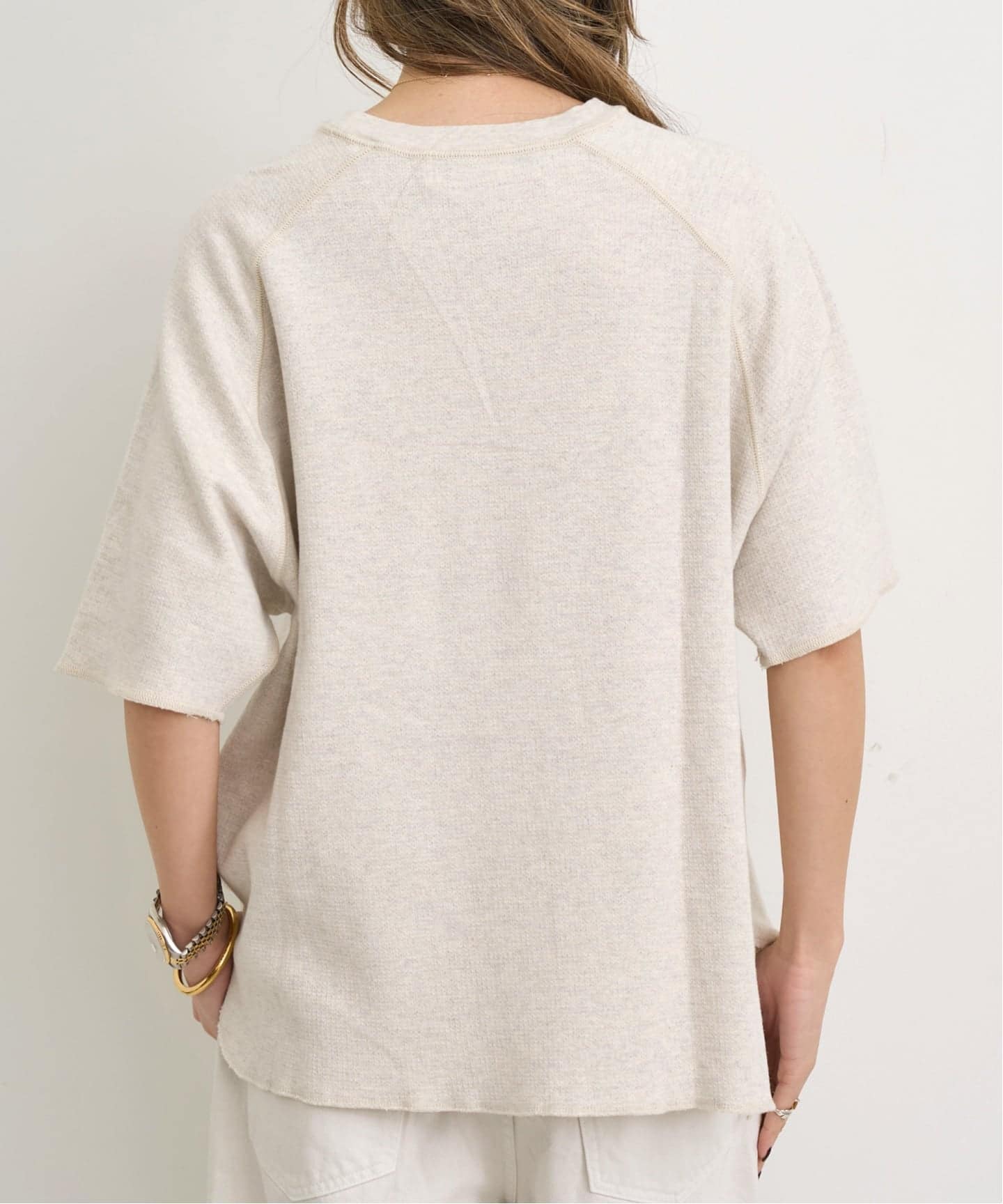 REMI RELIEF/レミ レリーフ】 W TUCK RAGLAN HALF SLEEVE TEE（Tシャツ