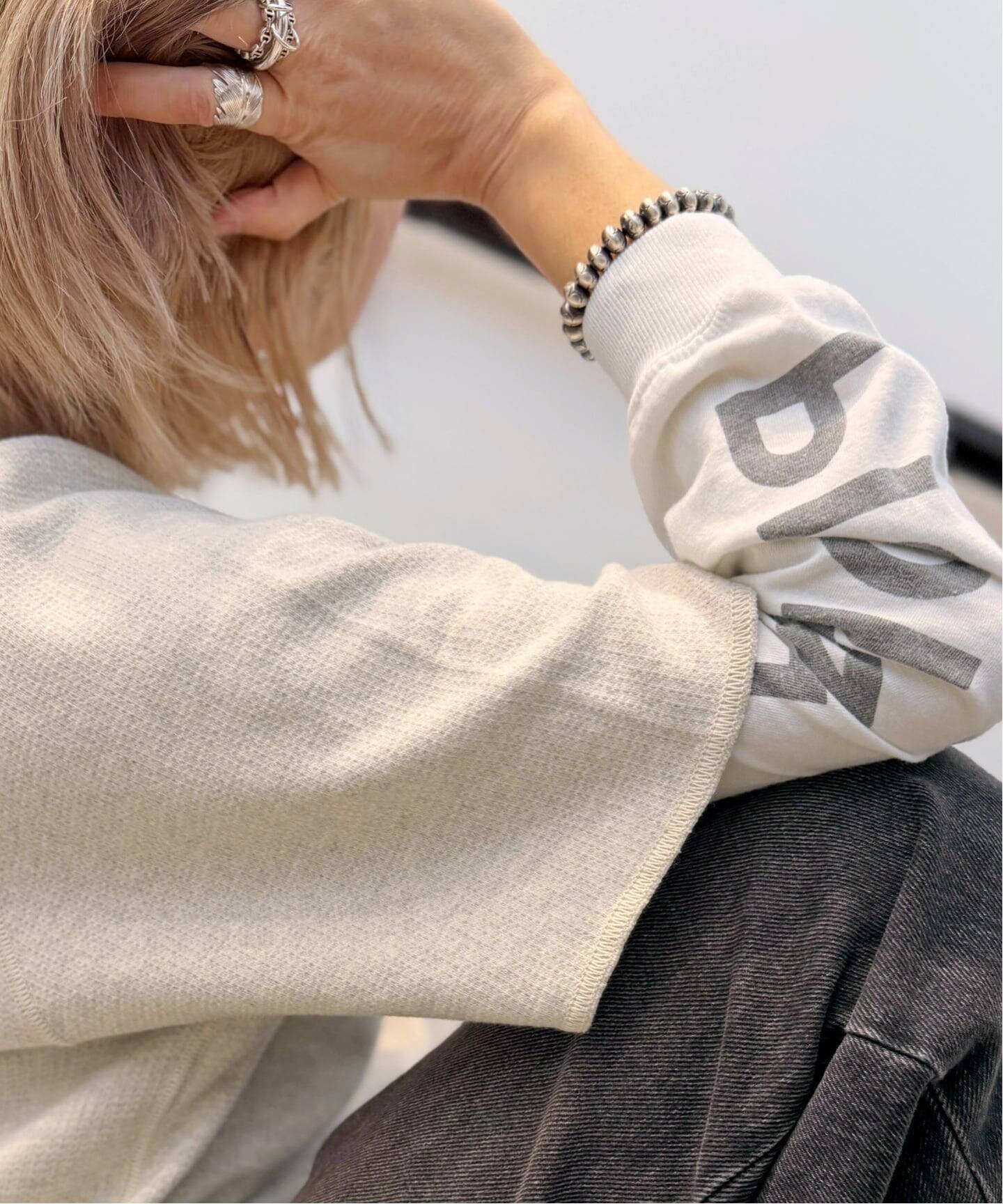 REMI RELIEF/レミ レリーフ】 W TUCK RAGLAN HALF SLEEVE TEE（Tシャツ