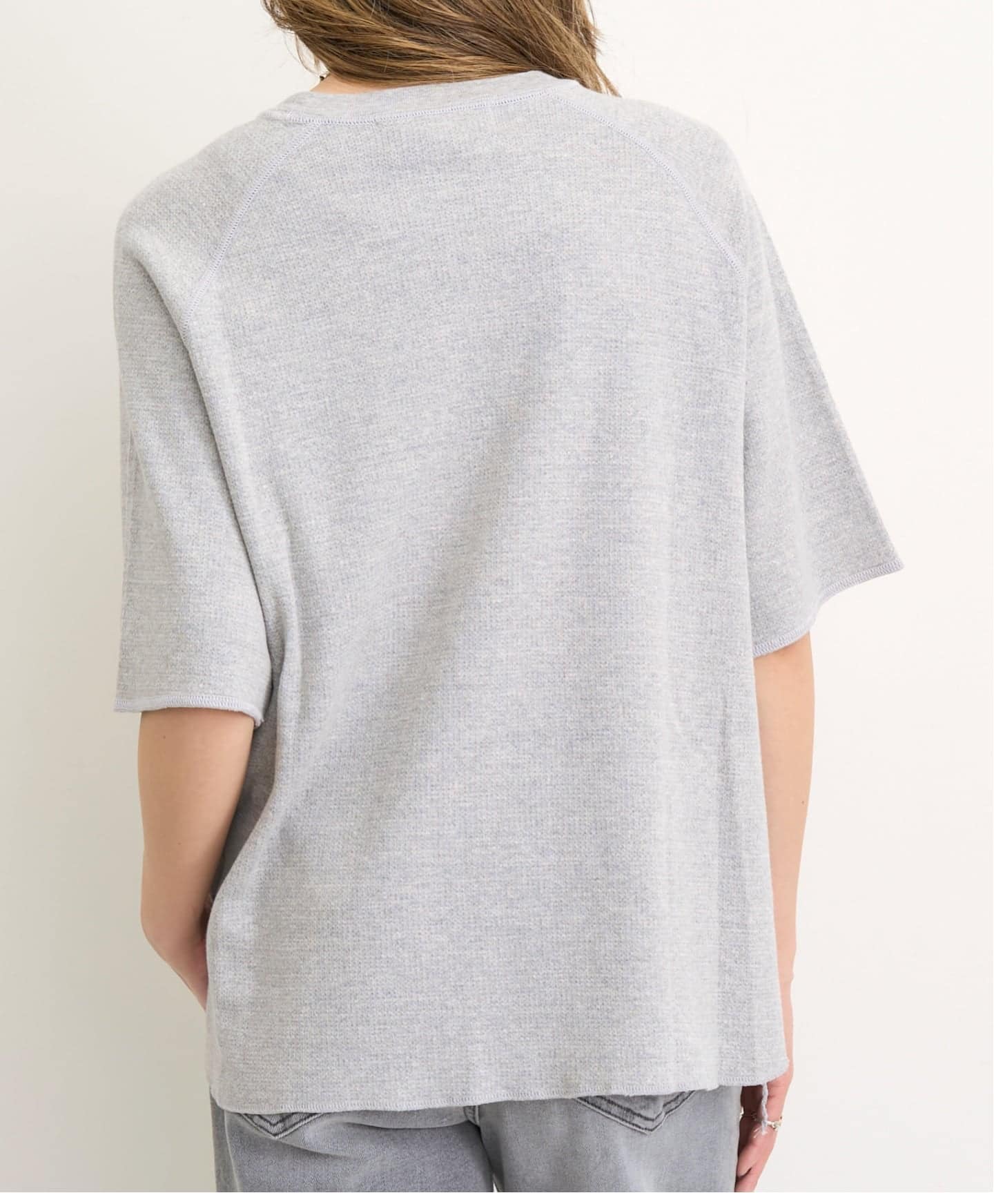 L'Appartement 【REMI RELIEF】Ragranスリーブ REMI RELIEF/レミ レリーフ】 W TUCK RAGLAN HALF SLEEVE TEE（Tシャツ