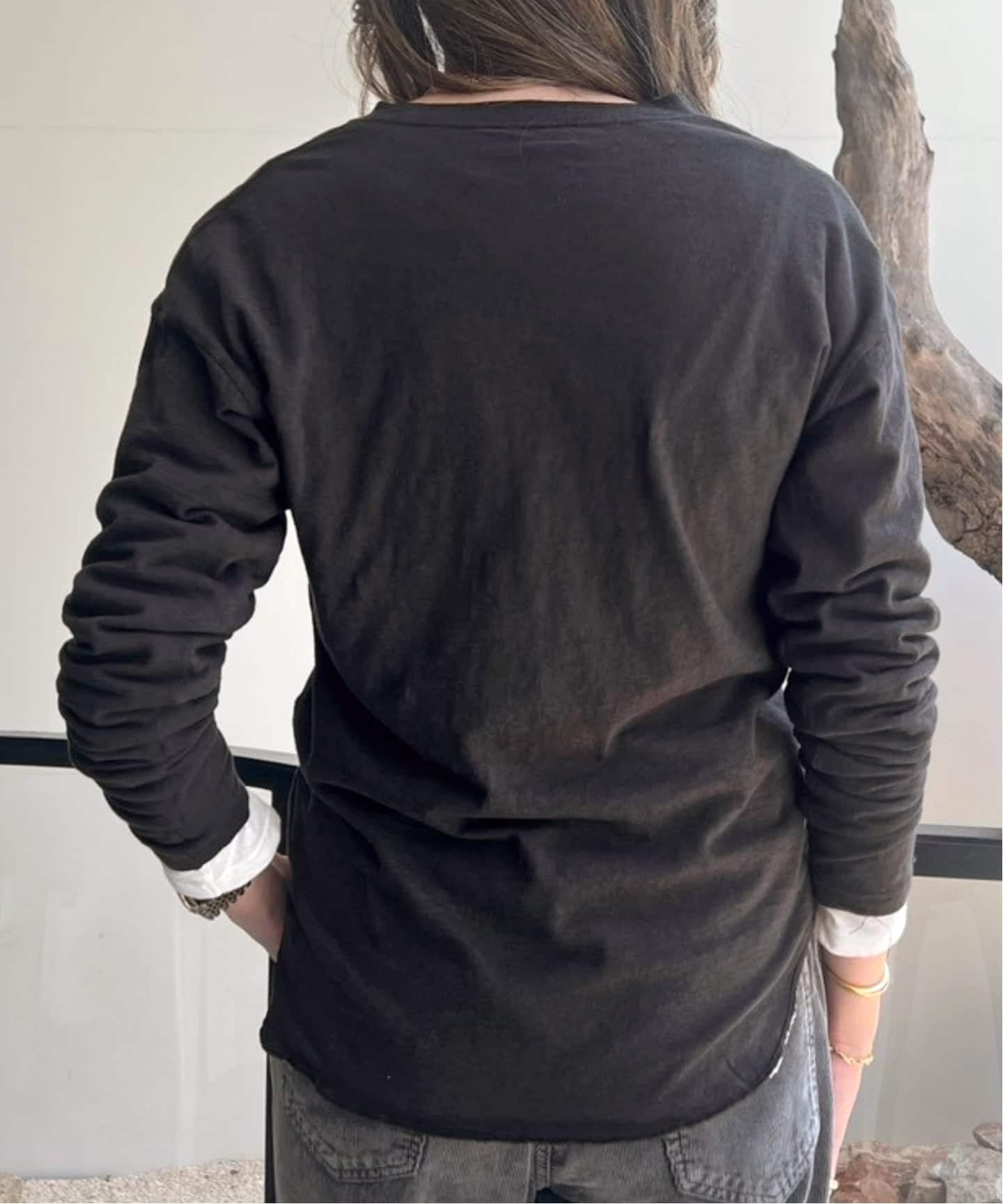 GOOD GRIEF!/グッド グリーフ】 ROUGH-COT HENLEY NECK TOP（Tシャツ