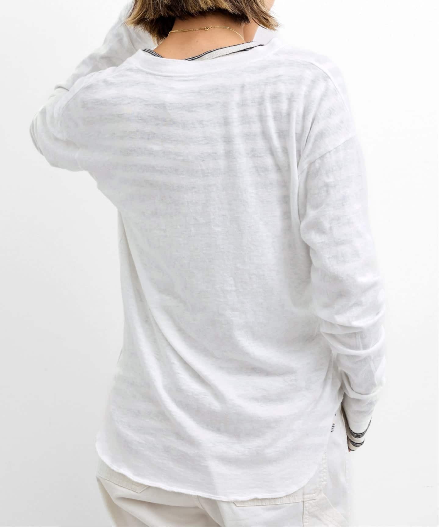 GOOD GRIEF!/グッド グリーフ】 ROUGH-COT HENLEY NECK TOP（Tシャツ