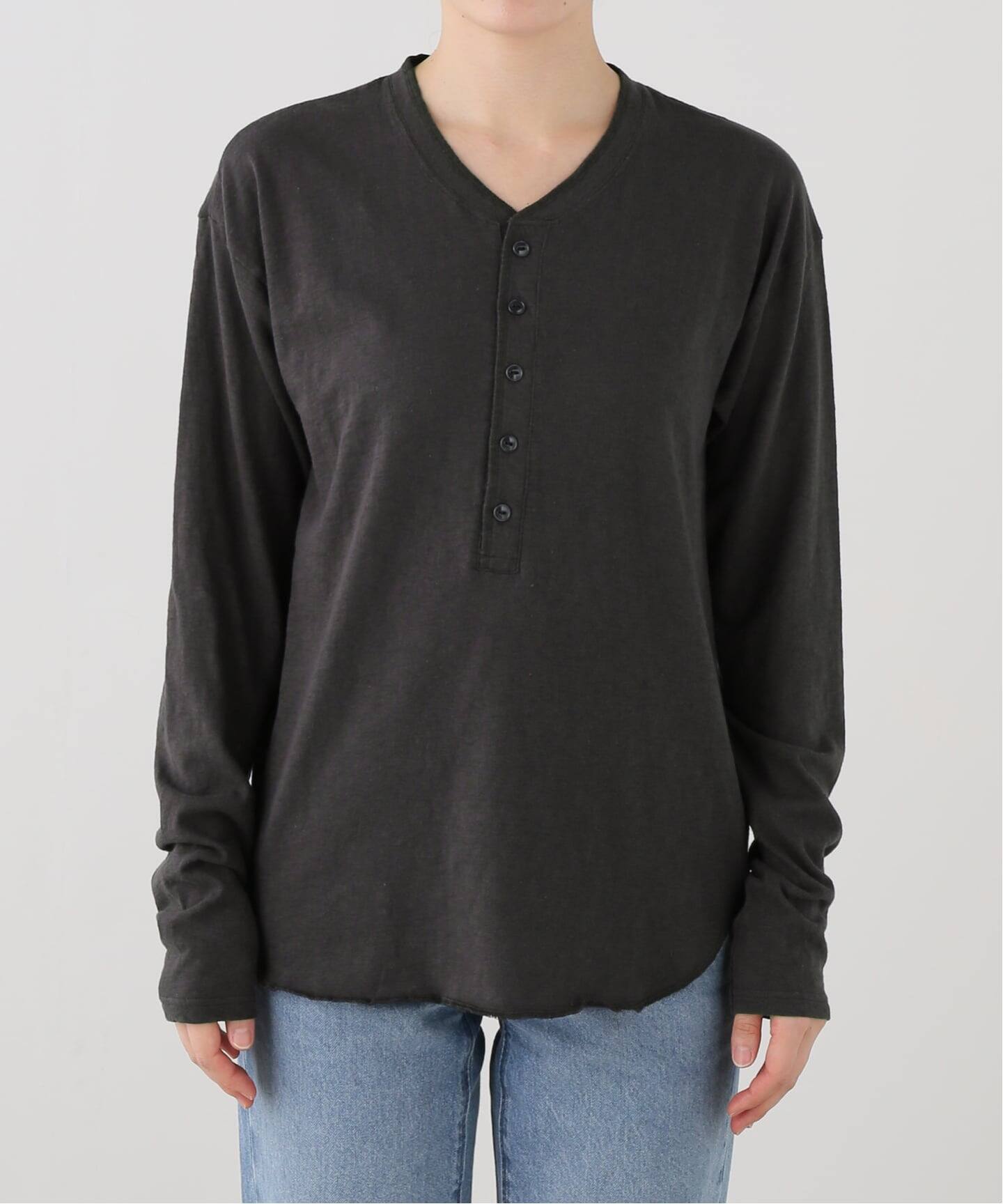 GOOD GRIEF!/グッド グリーフ】 ROUGH-COT HENLEY NECK TOP（Tシャツ