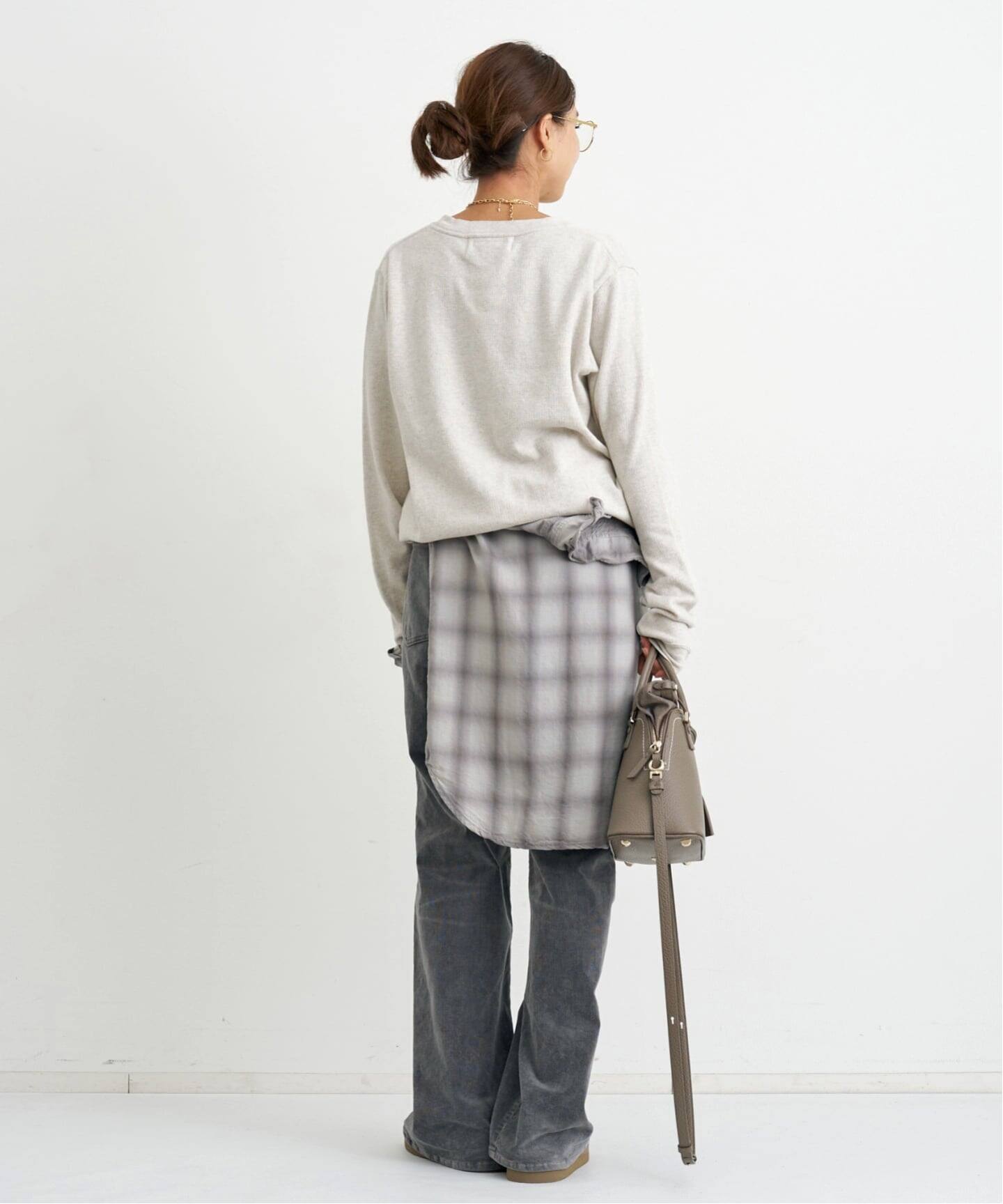 REMI RELIEF/レミ レリーフ】 W TUCK LONG SLEEVE T SHIRT（Tシャツ