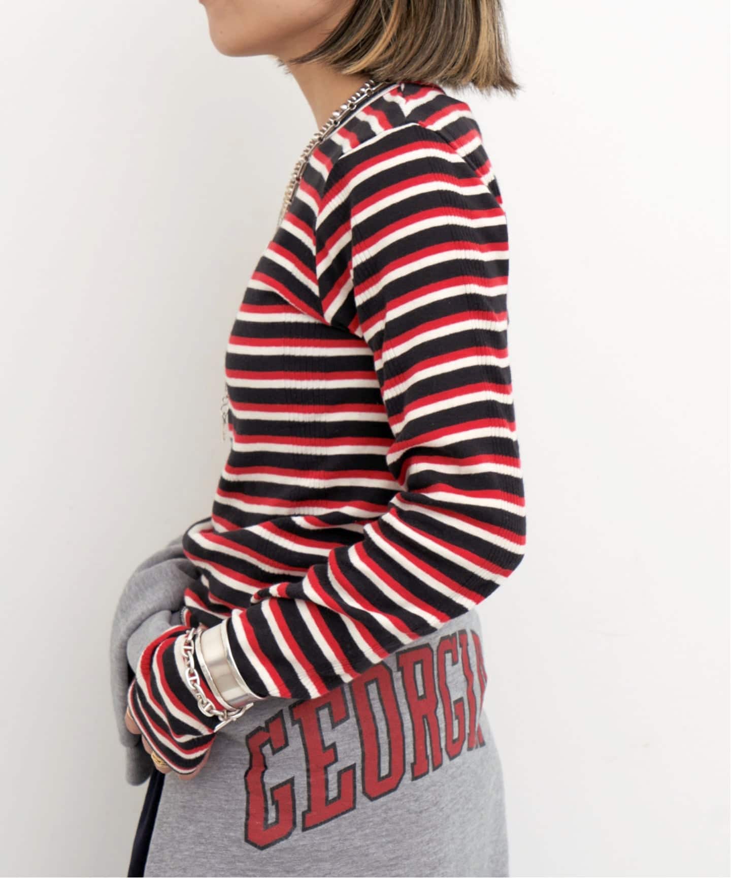 GOOD GRIEF!/グッド グリーフ】 Border Long Sleeve Tee（Tシャツ