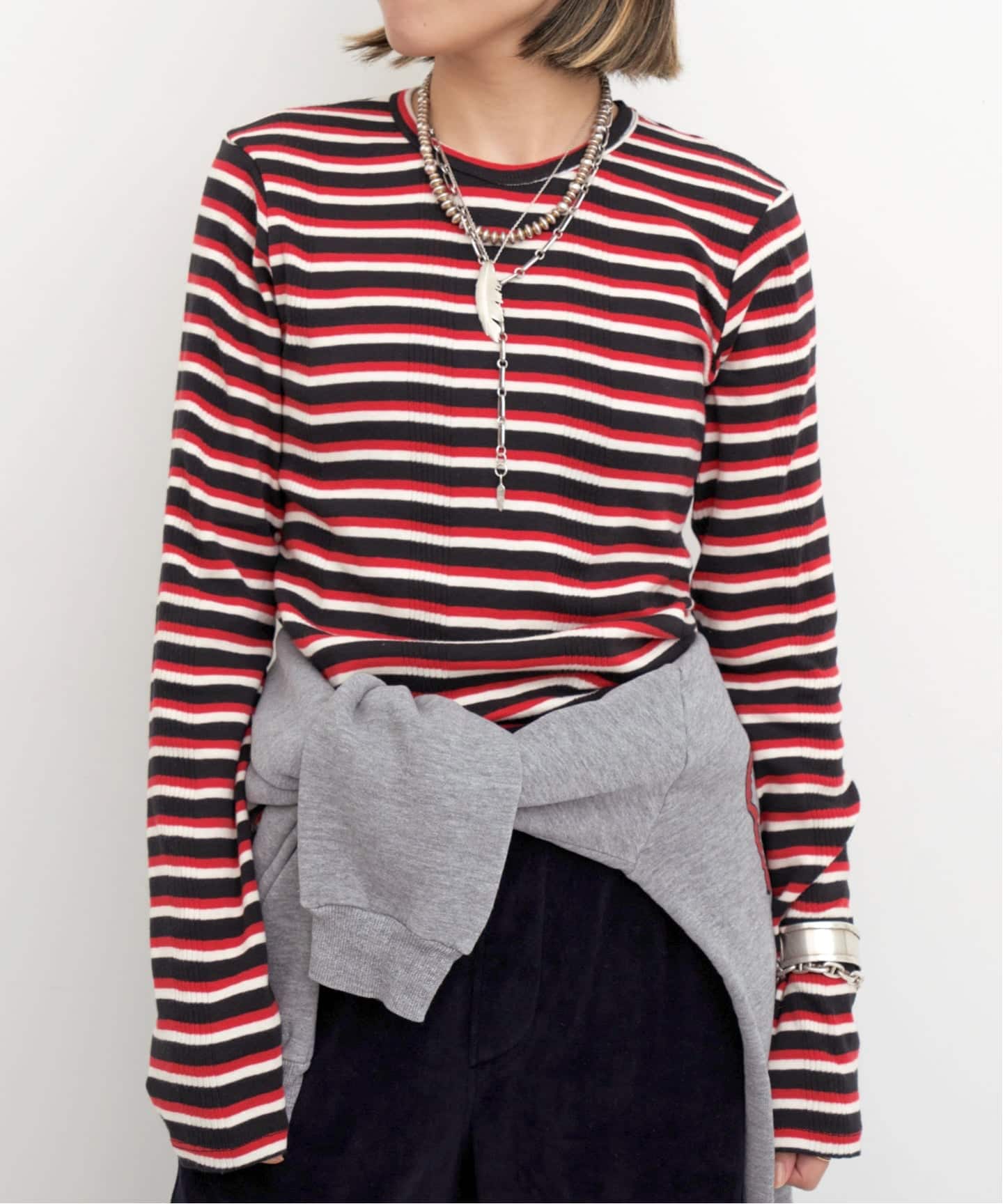 GOOD GRIEF!/グッド グリーフ】 Border Long Sleeve Tee（Tシャツ