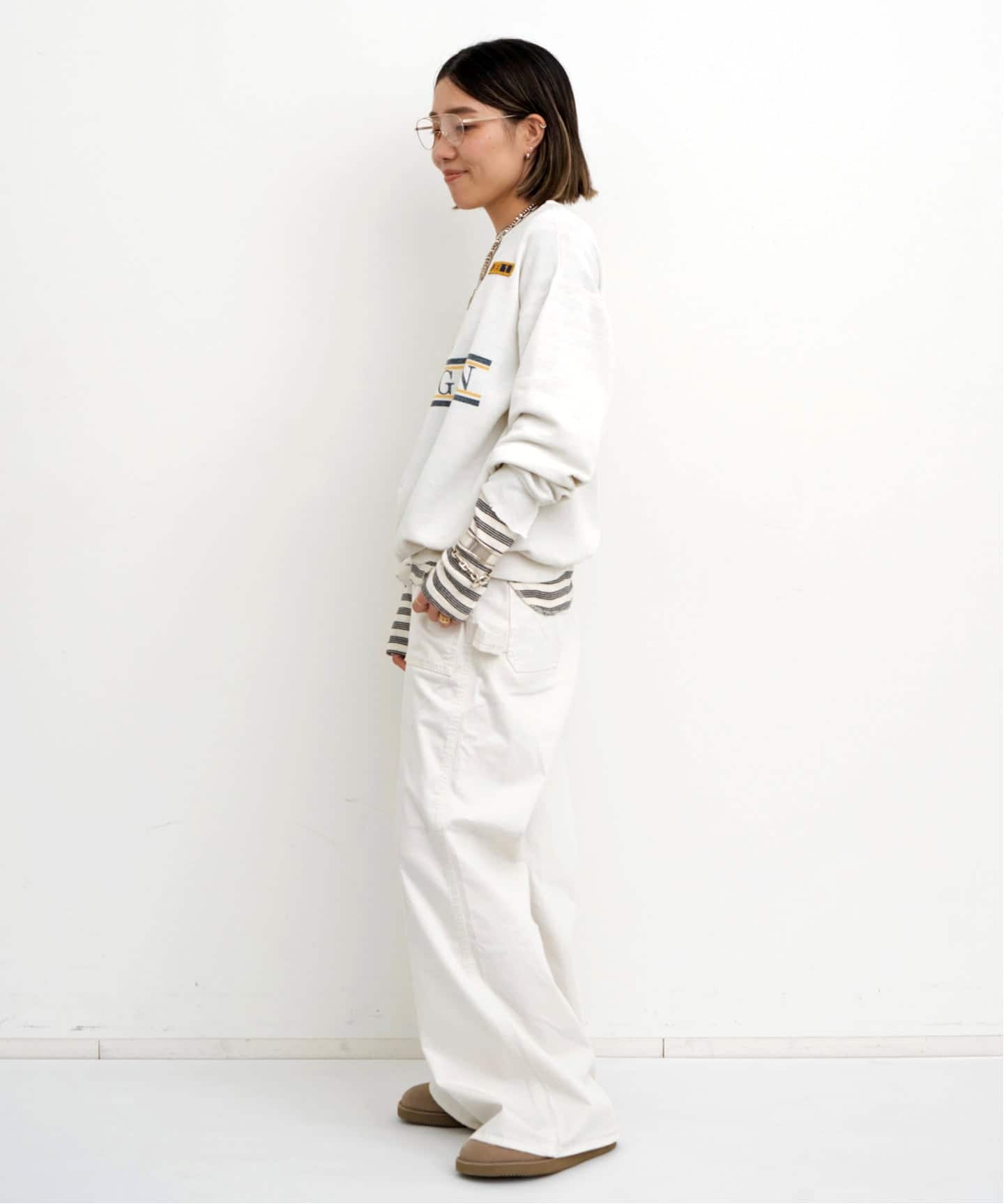 GOOD GRIEF!/グッド グリーフ】 Border Long Sleeve Tee（Tシャツ
