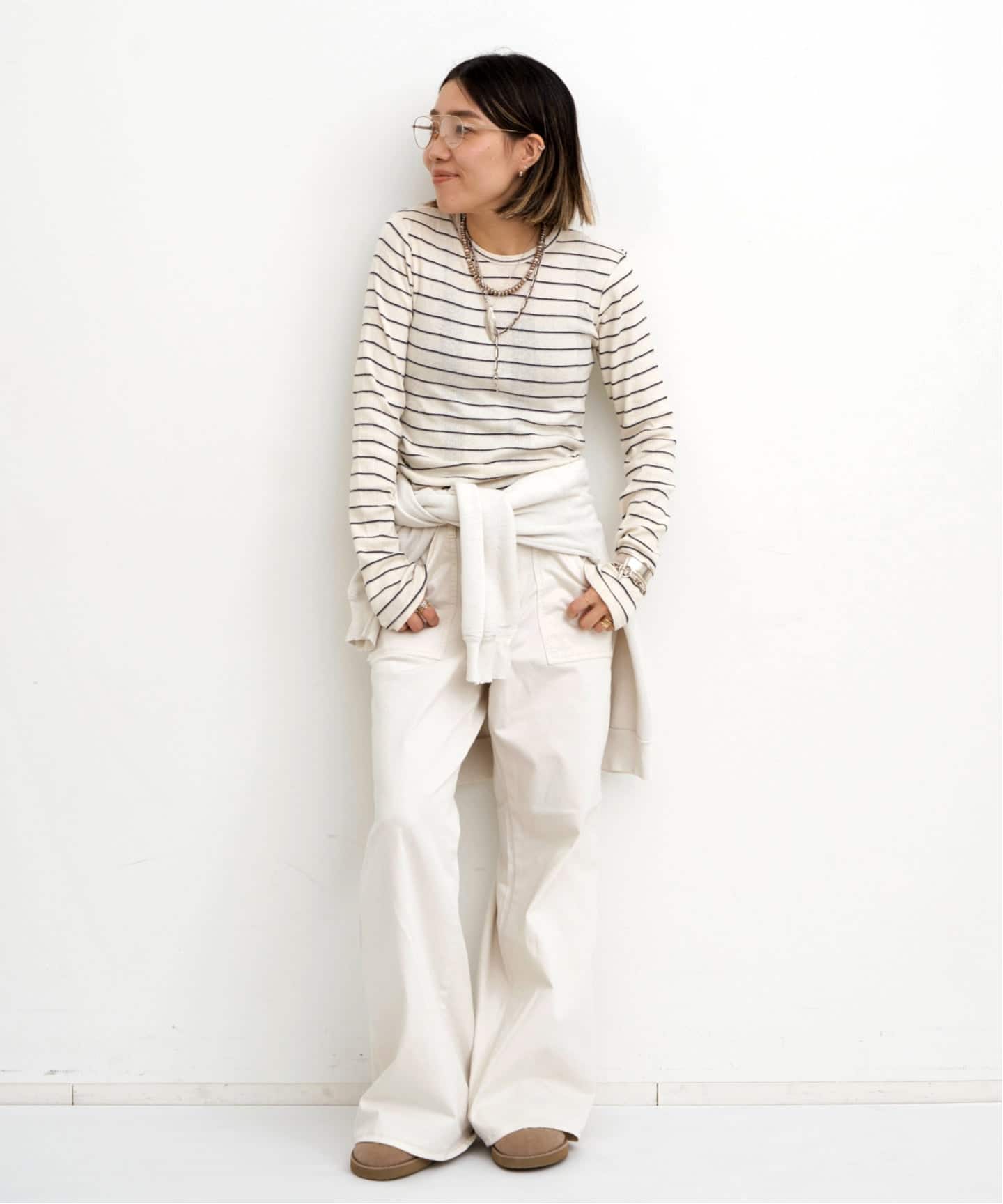GOOD GRIEF!/グッド グリーフ】 Border Long Sleeve Tee（Tシャツ
