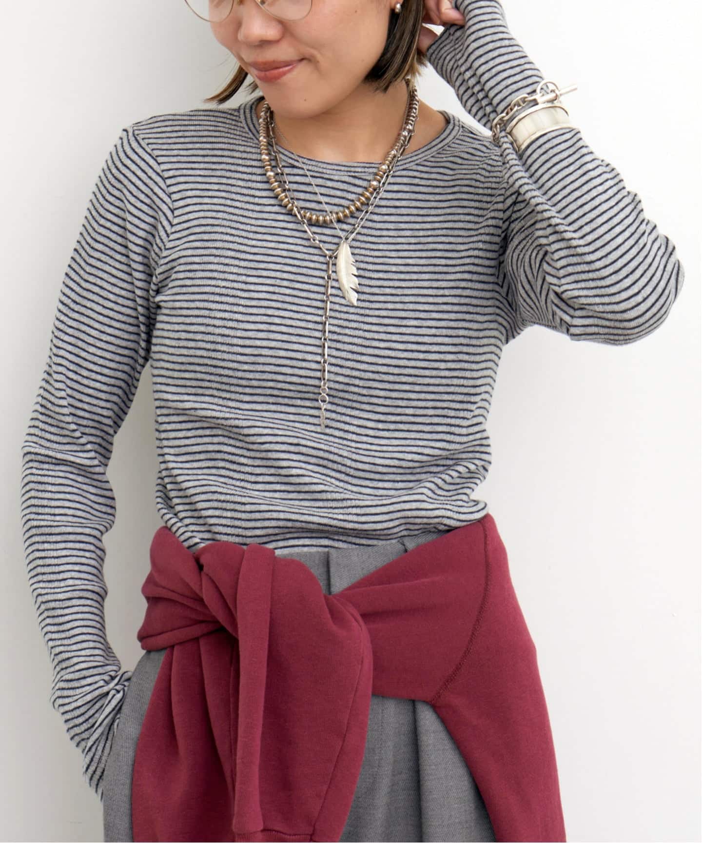 GOOD GRIEF!/グッド グリーフ】 Border Long Sleeve Tee（Tシャツ
