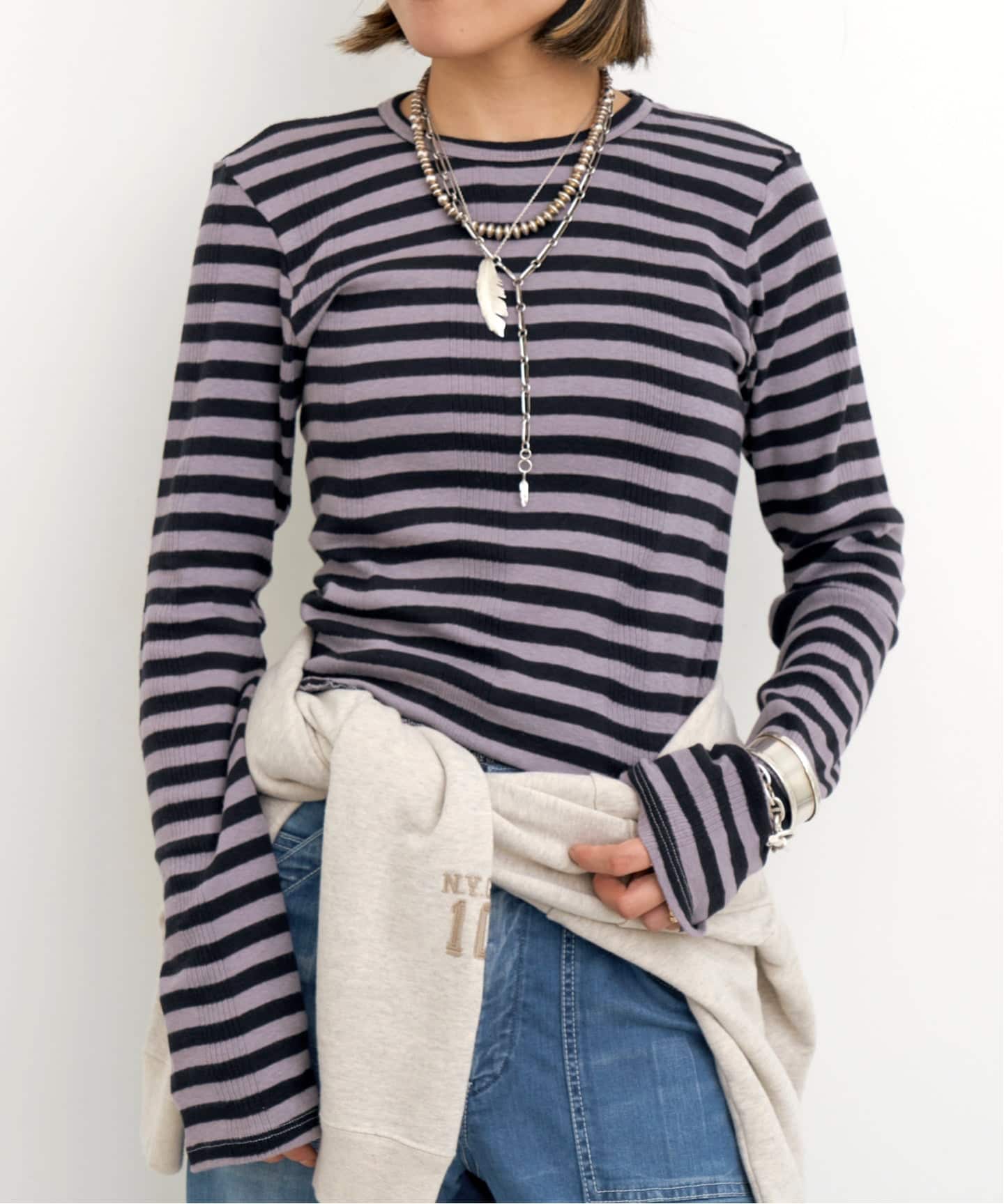 GOOD GRIEF!/グッド グリーフ】 Border Long Sleeve Tee（Tシャツ