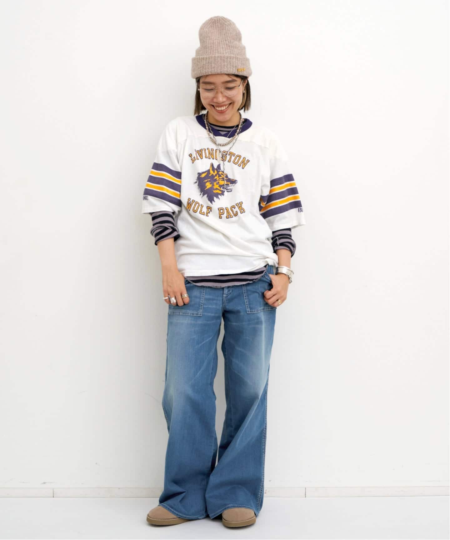 GOOD GRIEF!/グッド グリーフ】 Border Long Sleeve Tee（Tシャツ