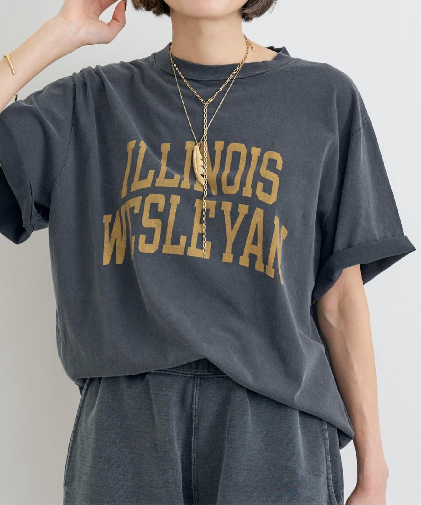 REMI RELIEF/レミ レリーフ】 ILLINOIS T SHIRT（Tシャツ／カットソー