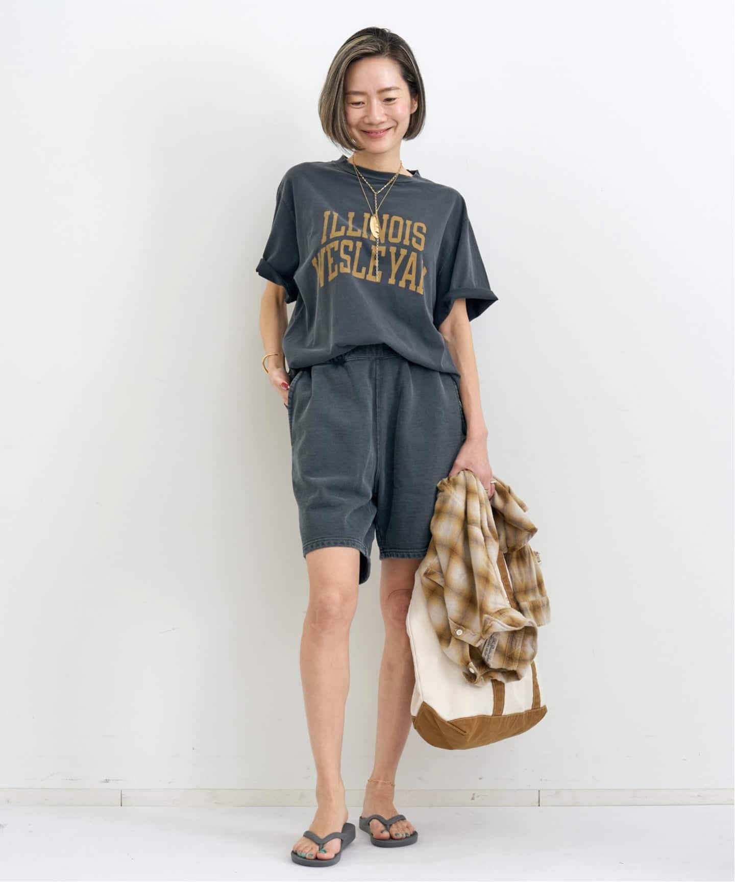 L'Appartement レミ レリーフ ILLINOIS T SHIRT REMI RELIEF/レミ レリーフ】 ILLINOIS T SHIRT（Tシャツ／カットソー