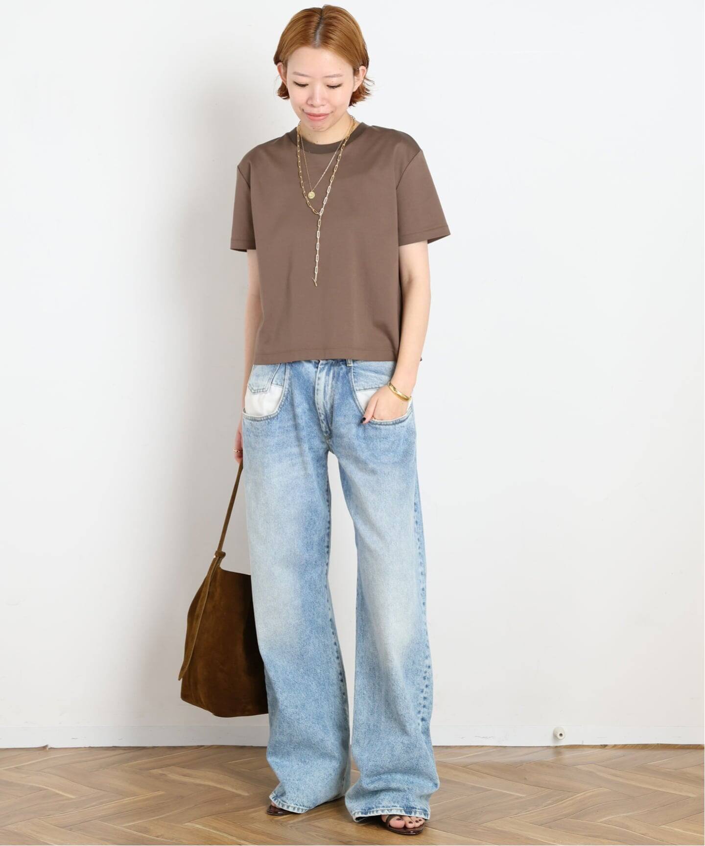 新品　AP STUDIO コンパクトTシャツ　エーピーステュディオ コンパクトTシャツ（Tシャツ／カットソー）｜AP STUDIO（エーピー