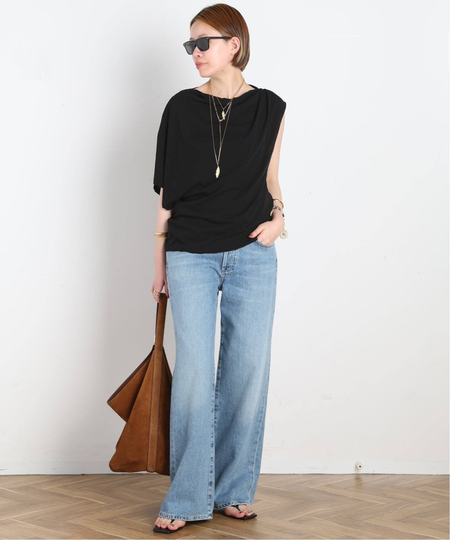 アシンメトリープルオーバー（Tシャツ／カットソー）｜AP STUDIO