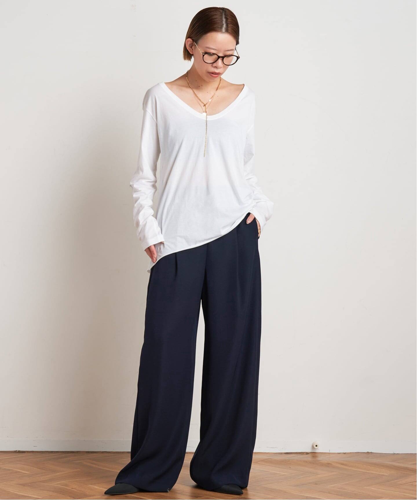 Low-necked T-sh（Tシャツ／カットソー）｜AP STUDIO（エーピー