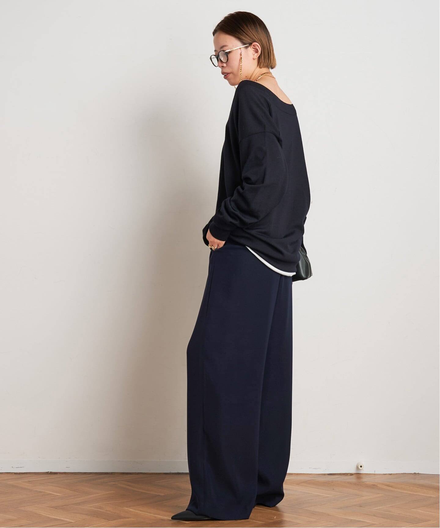 AP STUDIO Low-necked T-sh 新品 Low-necked T-sh（Tシャツ／カットソー）｜AP STUDIO（エーピー