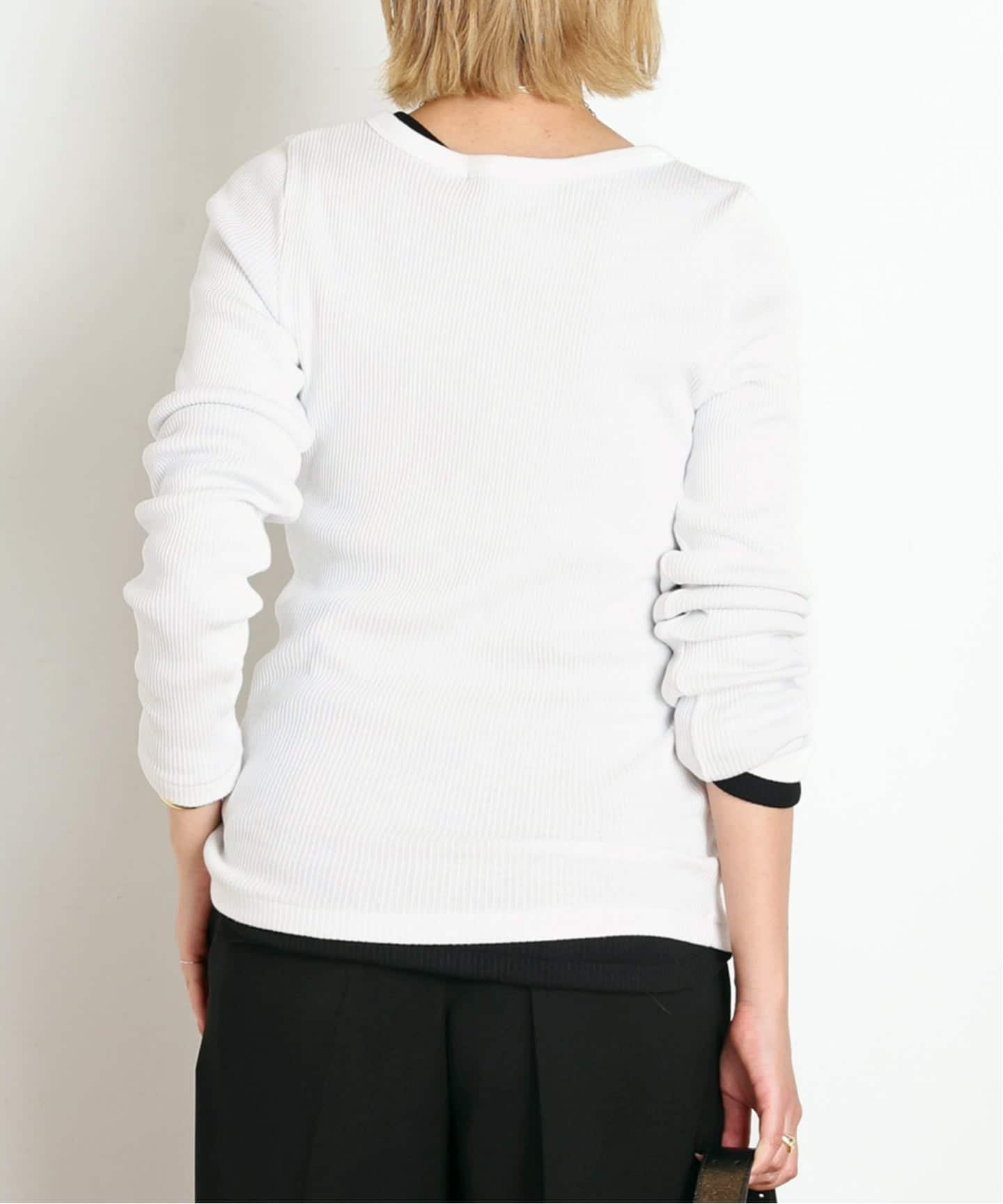リブヘンリーTシャツ（Tシャツ／カットソー）｜AP STUDIO（エーピー