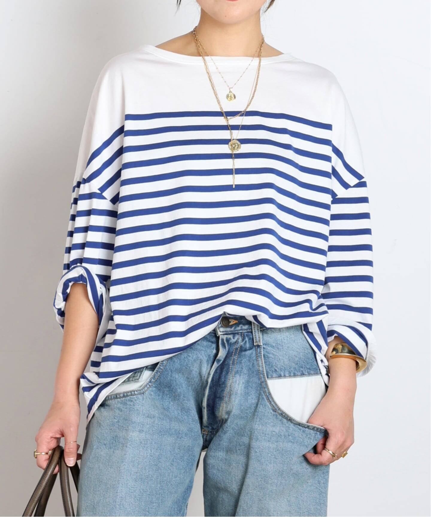 ストライプTシャツ（Tシャツ／カットソー）｜AP STUDIO（エーピー