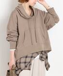 Wool mix loose-neck sweat