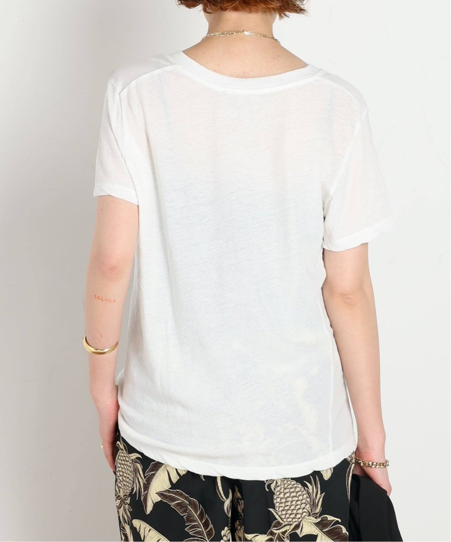 コットンリネンVネックTシャツ（Tシャツ／カットソー）｜AP STUDIO 